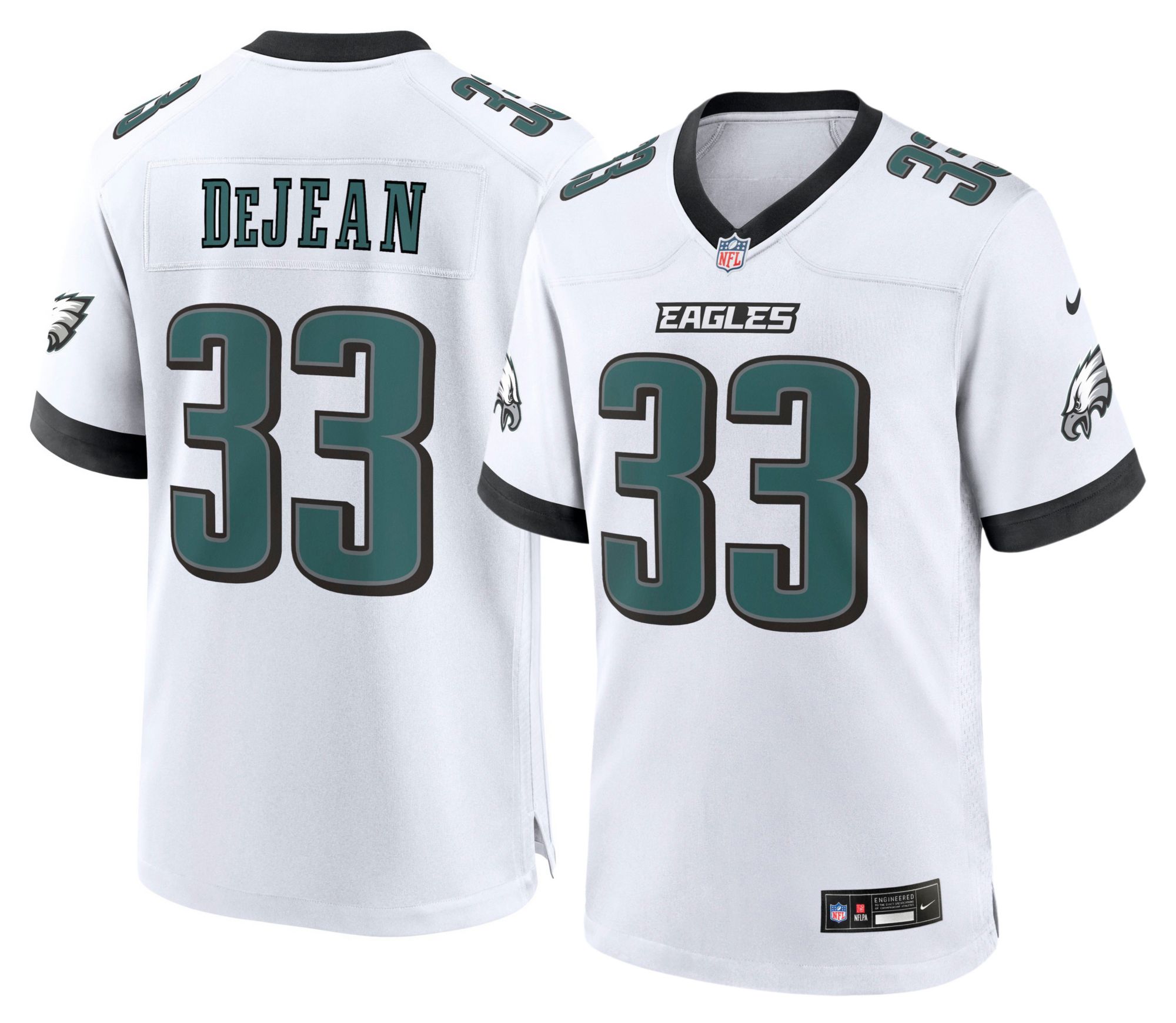 Nike Men's Philadelphia Eagles Cooper DeJean #33 White Road Game