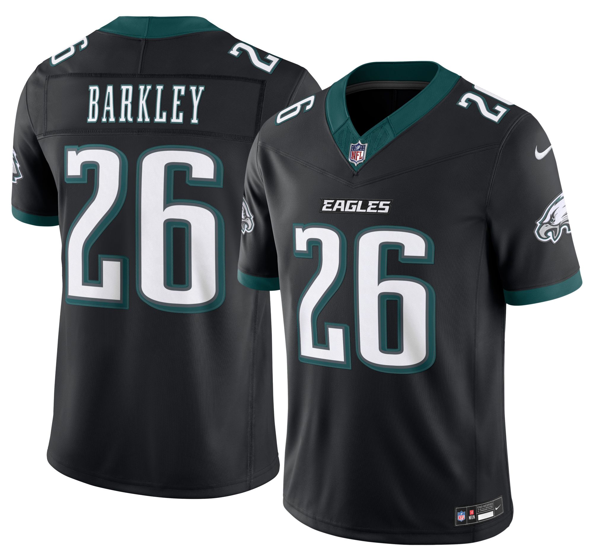 NFL EAGLES BARKLEY 26 ユニフォーム XL Nike Men's Philadelphia Eagles Saquon Barkley #26 Black Alternate