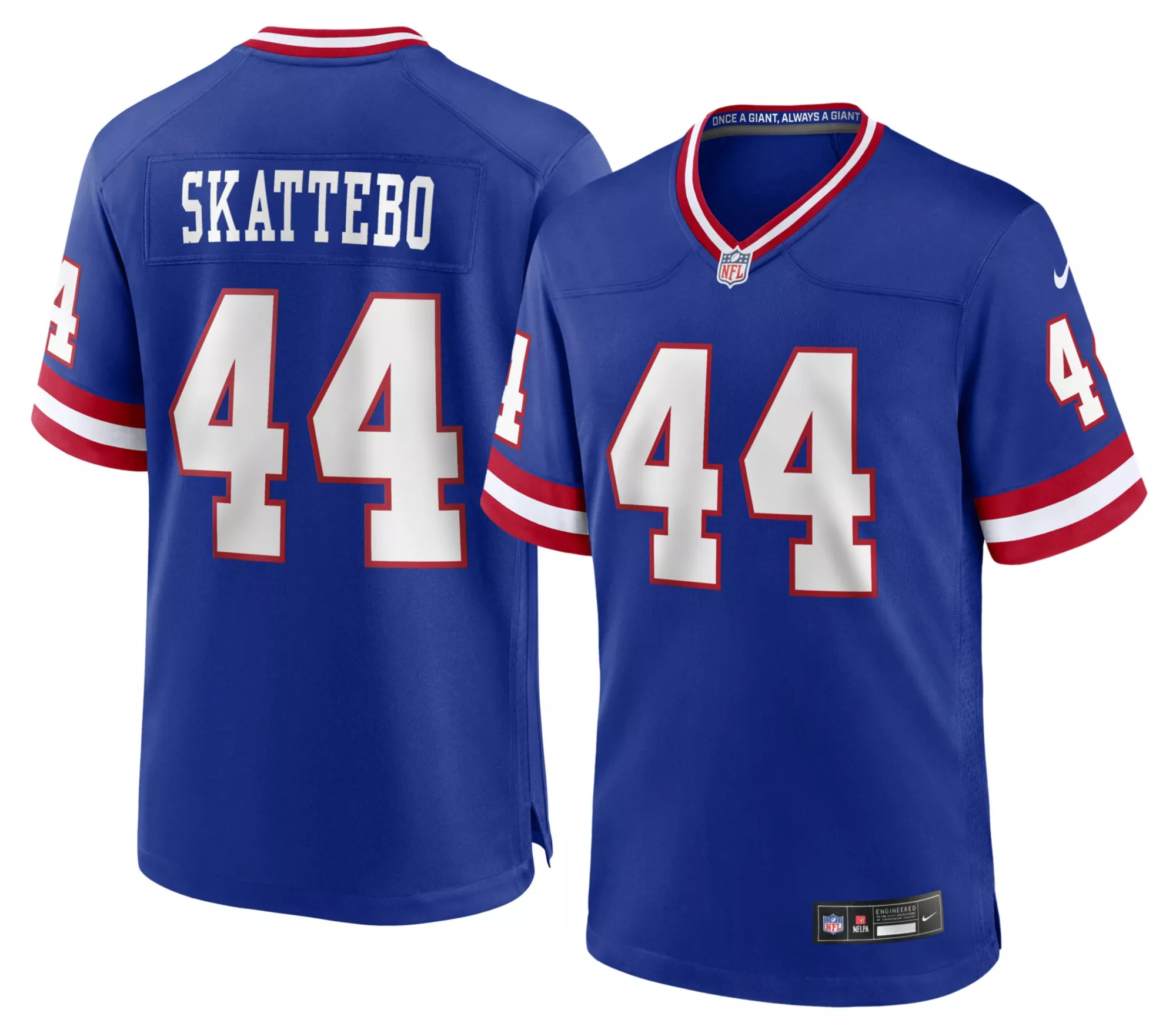 Nike Men's New York Giants Cam Skattebo #44 Old Royal Alternate Game Jersey
