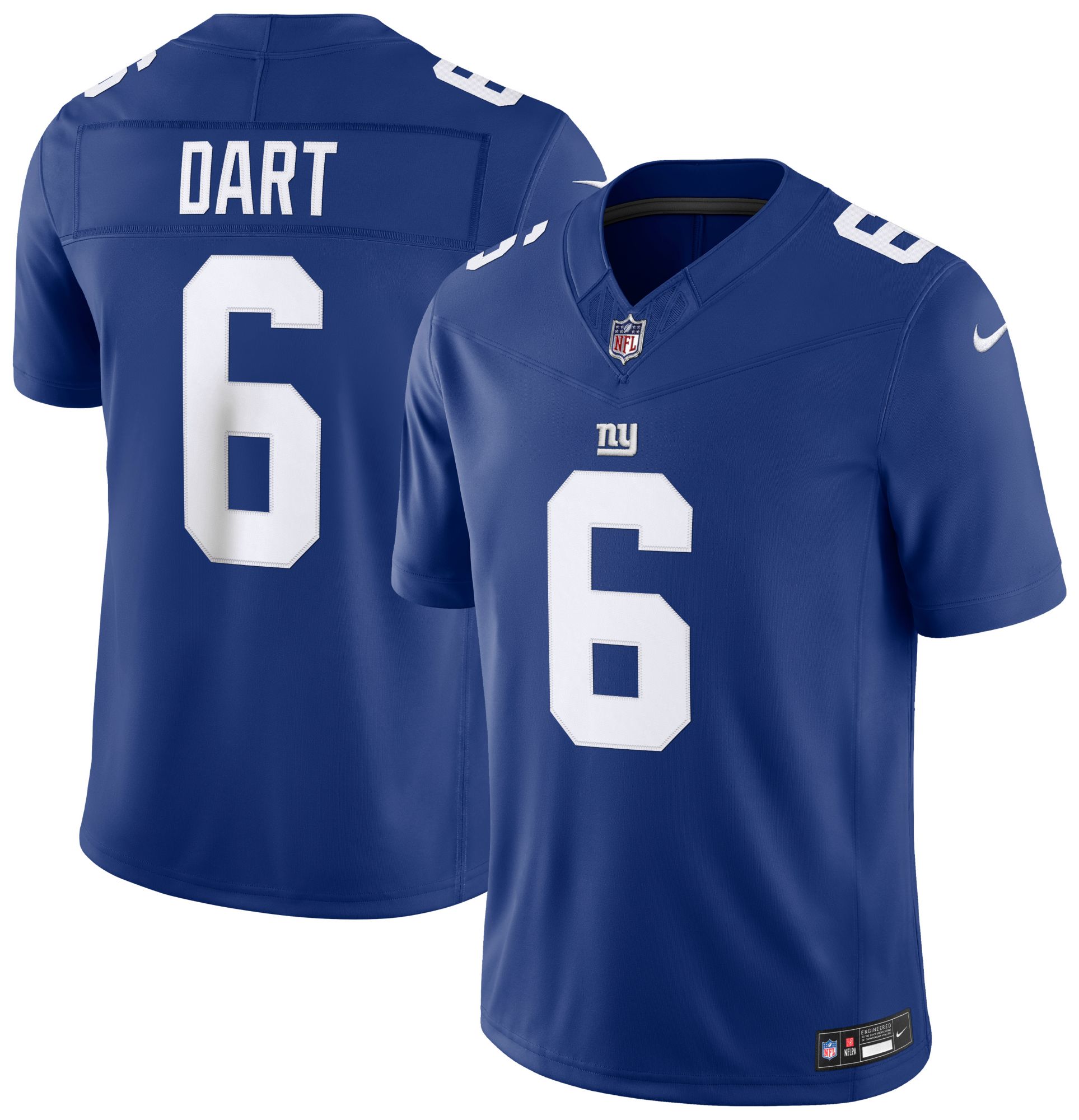 NIKE アメフト ユニフォーム ブルー　LG Nike Men's New York Giants Blue Jaxon Dart #6 Limited Jersey
