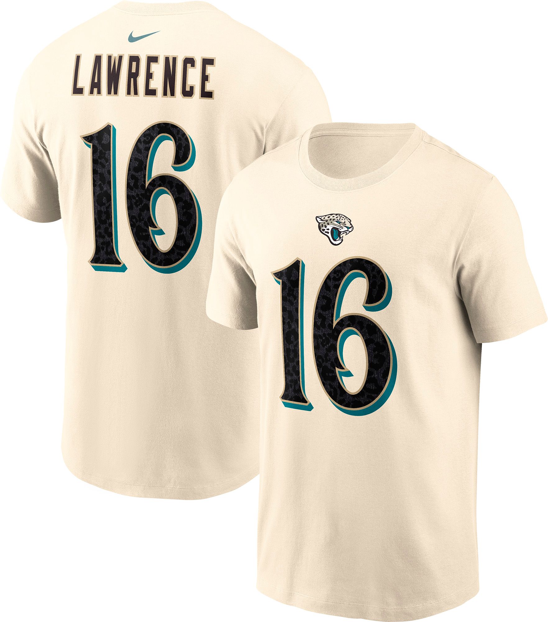まぁたん④夏３Ｌブルーグリーン∞カットワークレース切替半袖Ｔシャツ Nike Men's Jacksonville Jaguars Trevor Lawrence NFL Rivalries T
