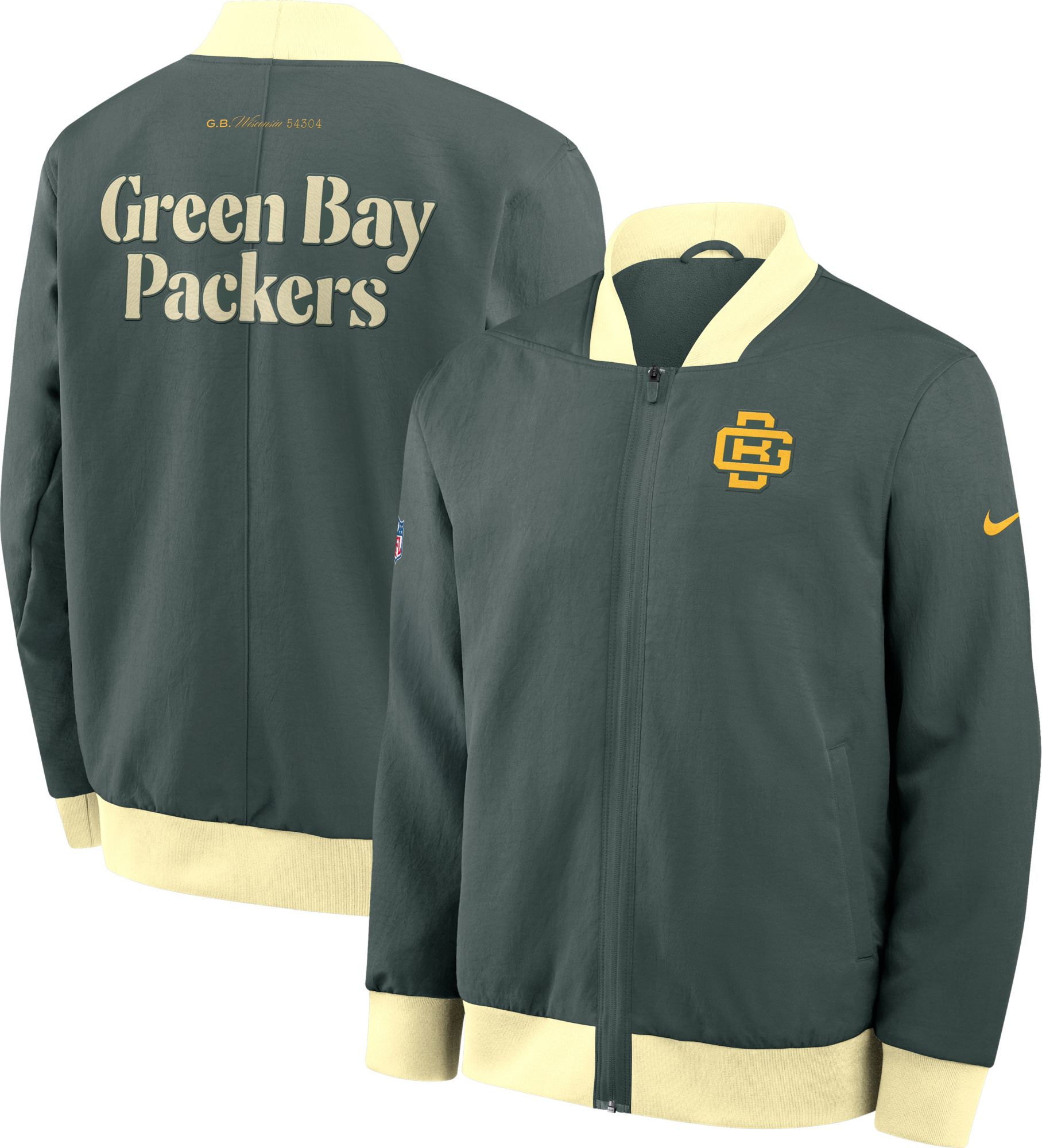 Nike Men's Green Bay Packers NFL Rivalries Bomber Jacket | Dick's