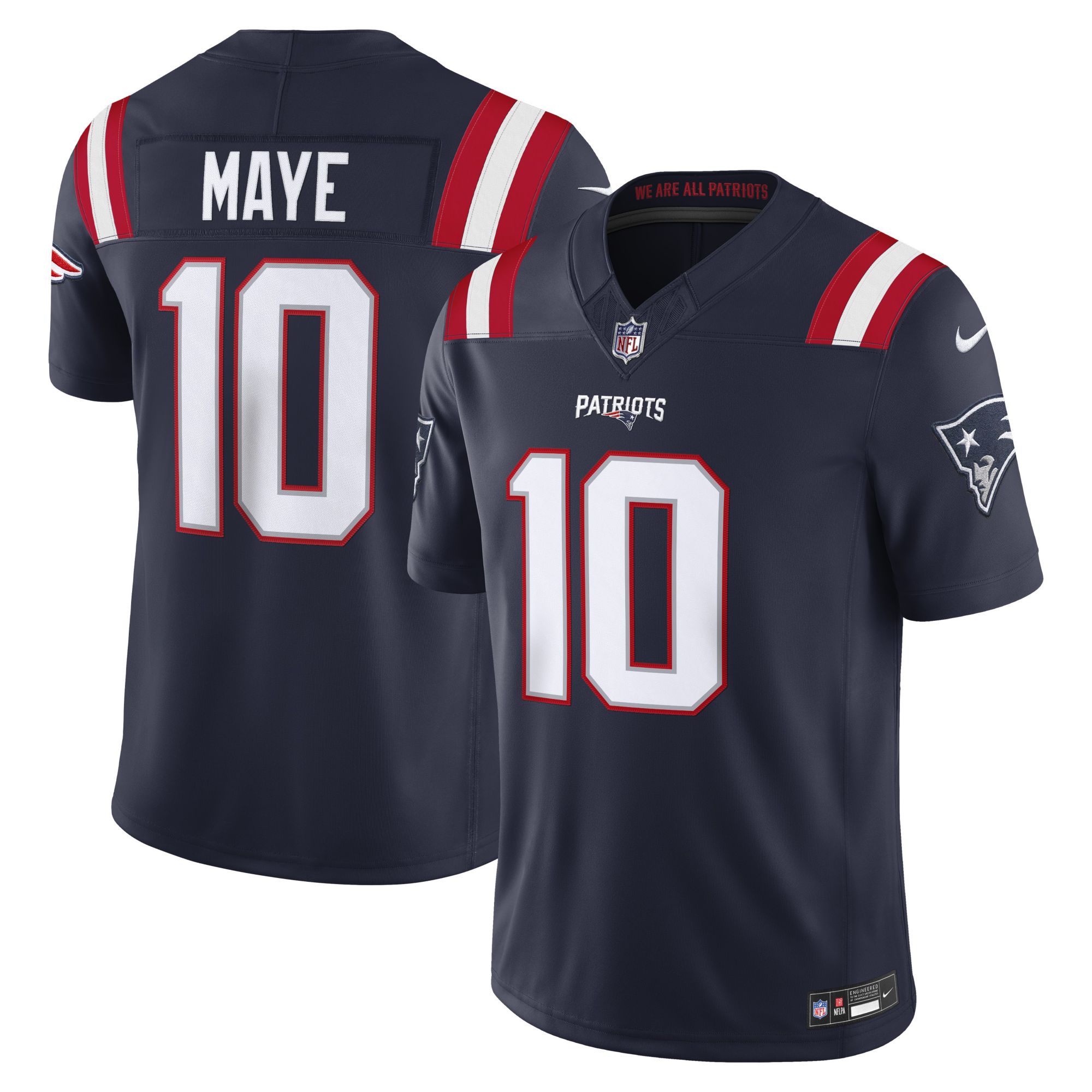 DRAKE MAYE 10 ウニフォーム L Nike Men's New England Patriots Navy Drake Maye #10 Limited Jersey