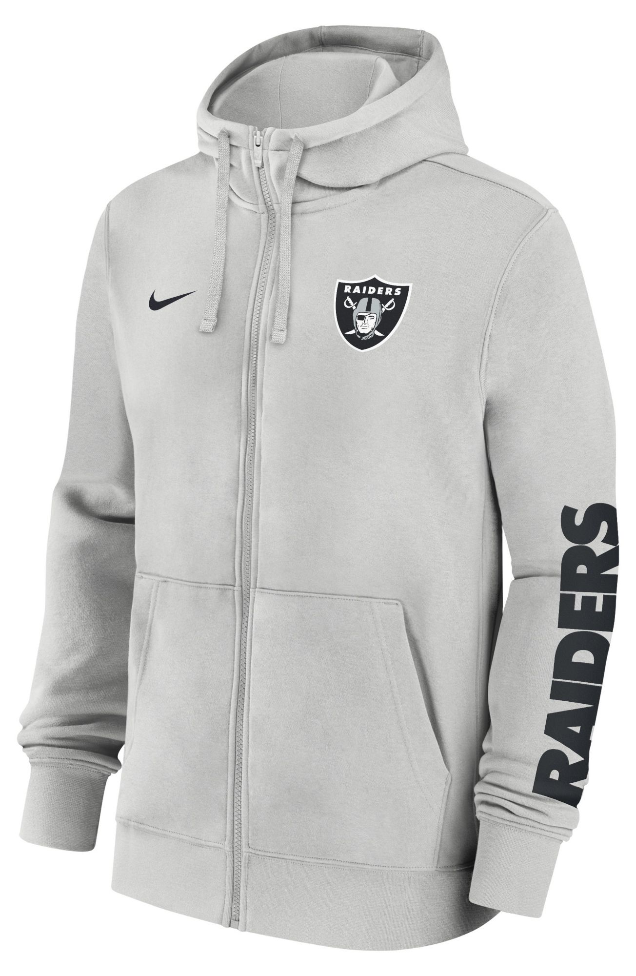 Nike Men's Las Vegas Raiders Photon Dust Club Fleece Full Zip