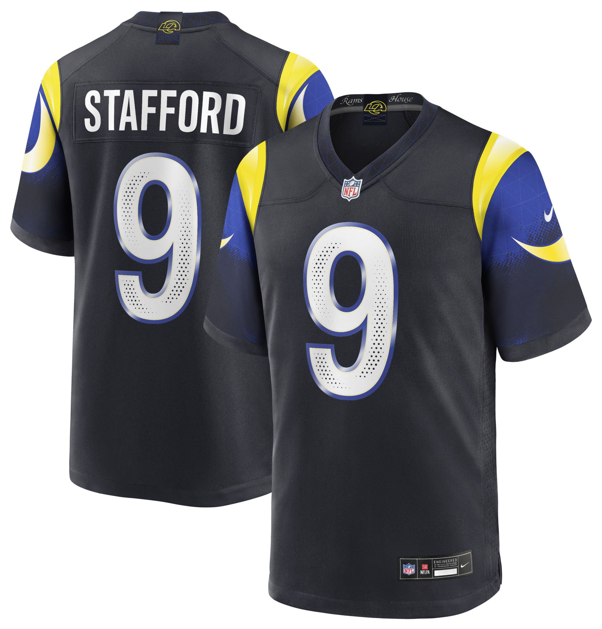 Nike Men's Los Angeles Rams Matthew Stafford #9 Blue Rivalry Game