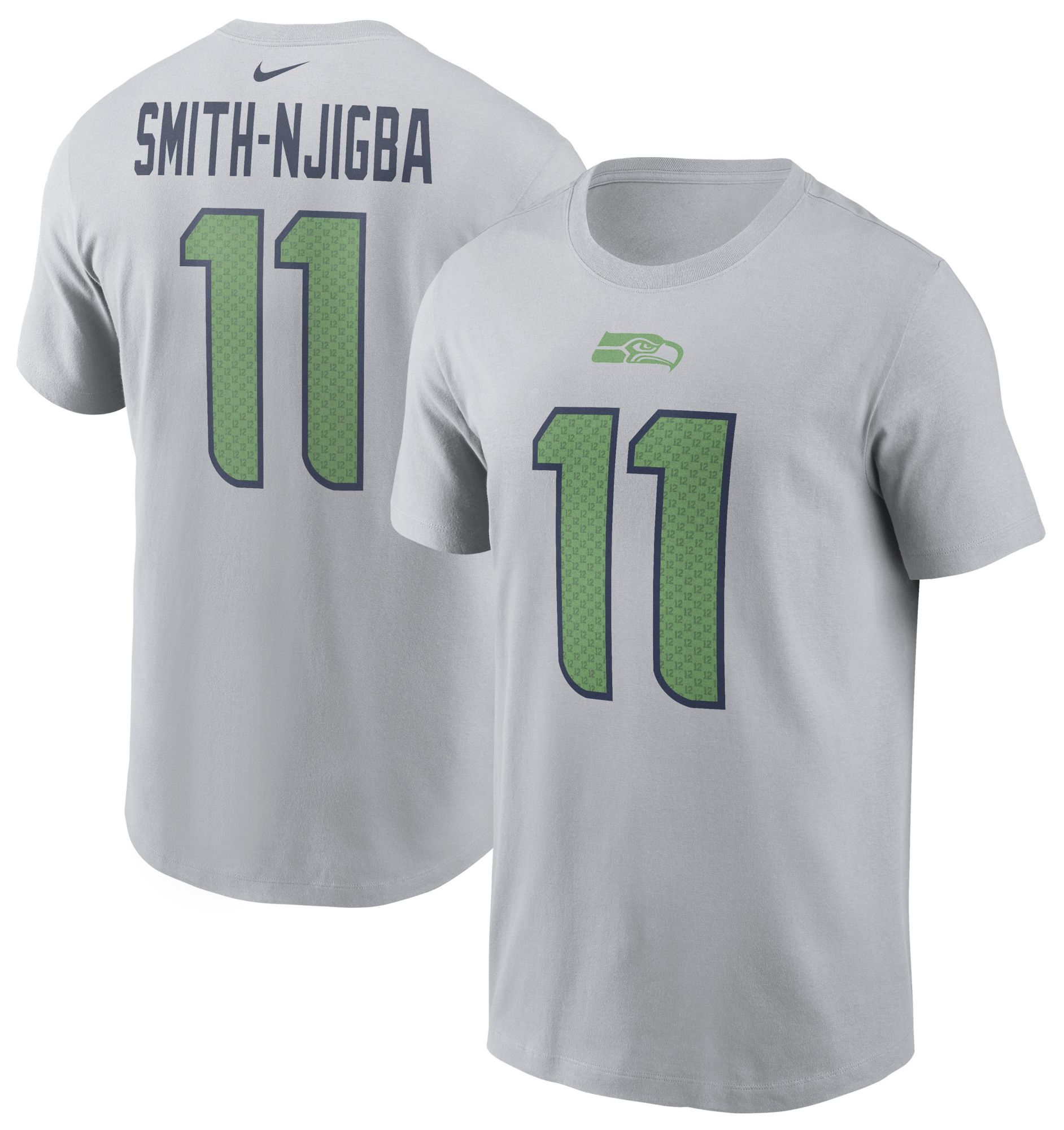 Nike Men's Seattle Seahawks Wolf NFL Rivalries Grey T-Shirt