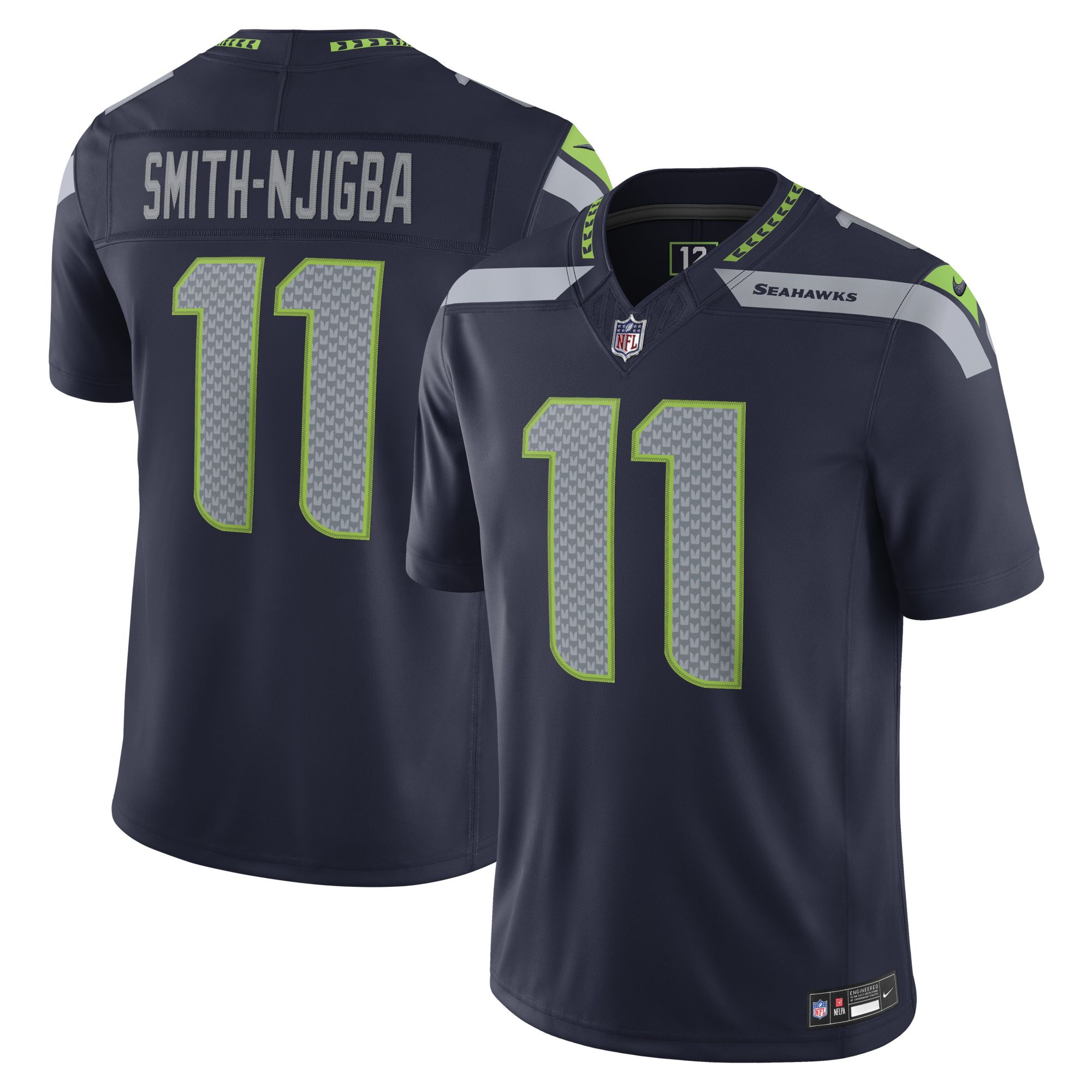 Nike Men's Seattle Seahawks Jaxon Smith-Njigba #11 Navy Home
