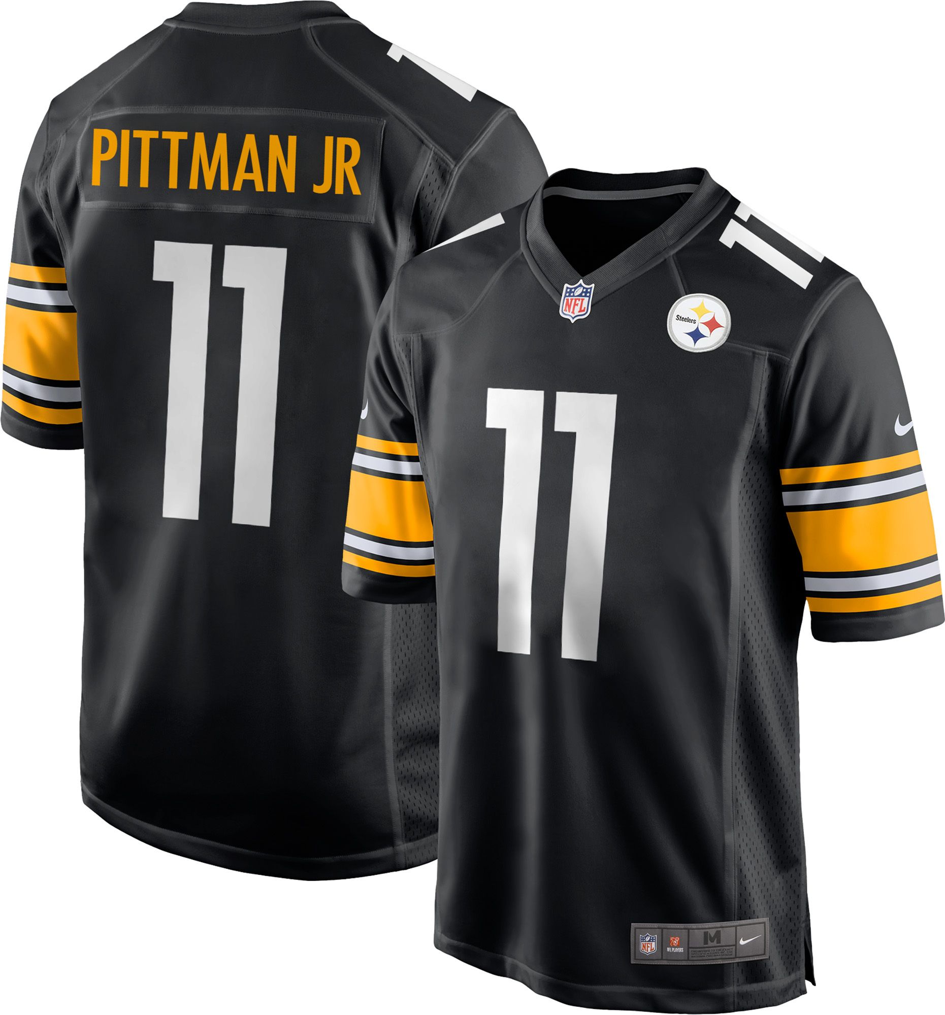 NFL Pittsburgh Steelers ユニフォーム Mサイズ Nike Men's Pittsburgh Steelers Black Michael Pittman Jr. #11 Home
