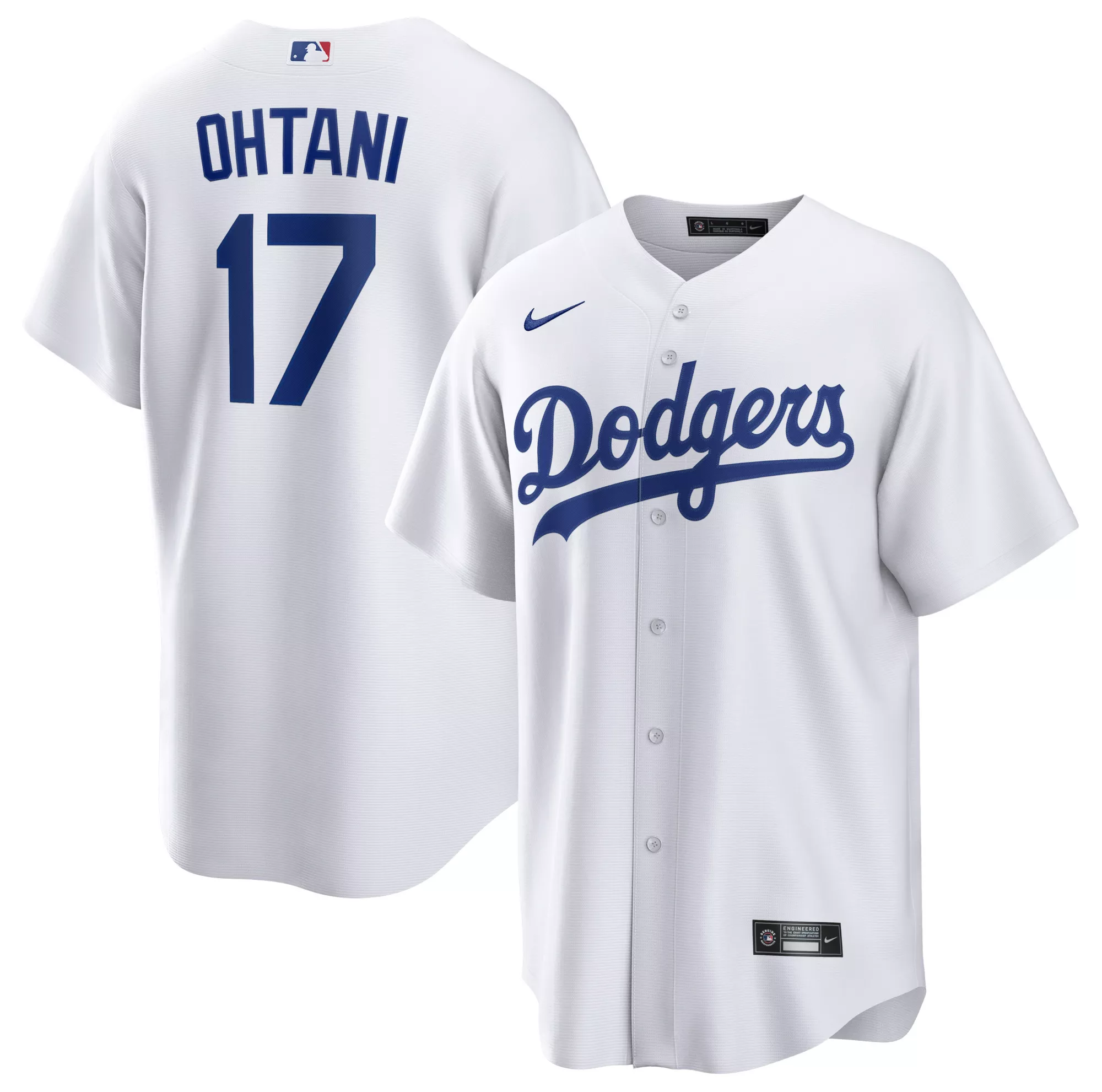 Nike Men's Los Angeles Dodgers White Shohei Ohtani #17 Home Replica Jersey