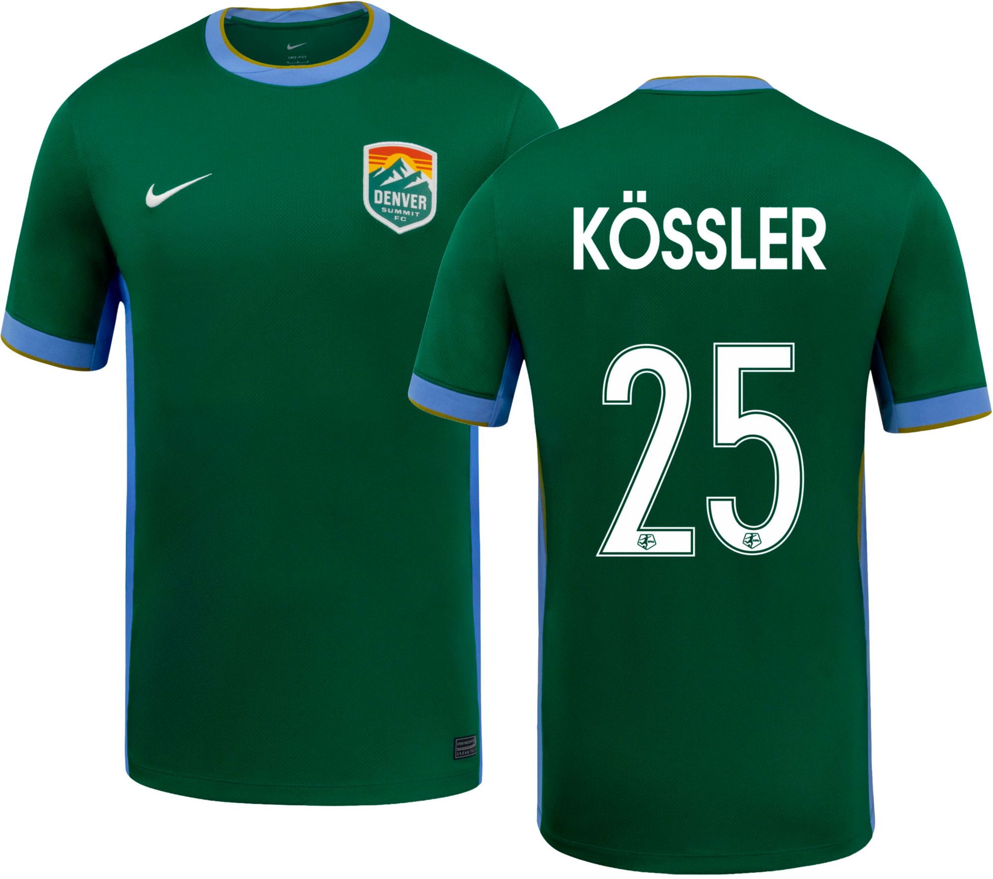 Nike Adult Denver Summit FC Melissa Kossler #25 2026 Home Replica