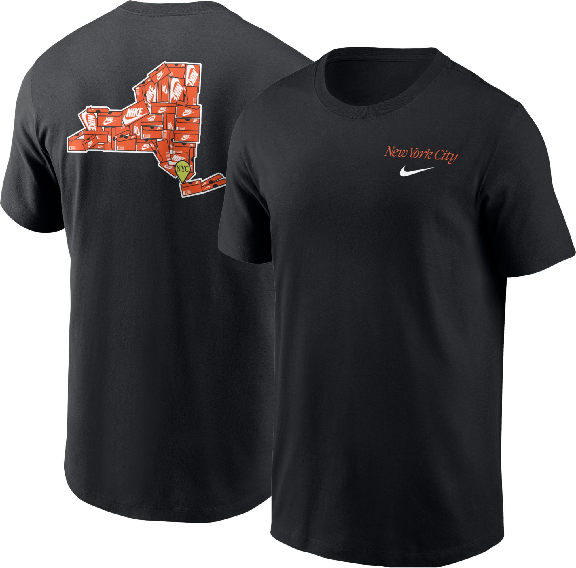 Nike Men's New York Black Core Cotton Shoebox T-Shirt | Dick's