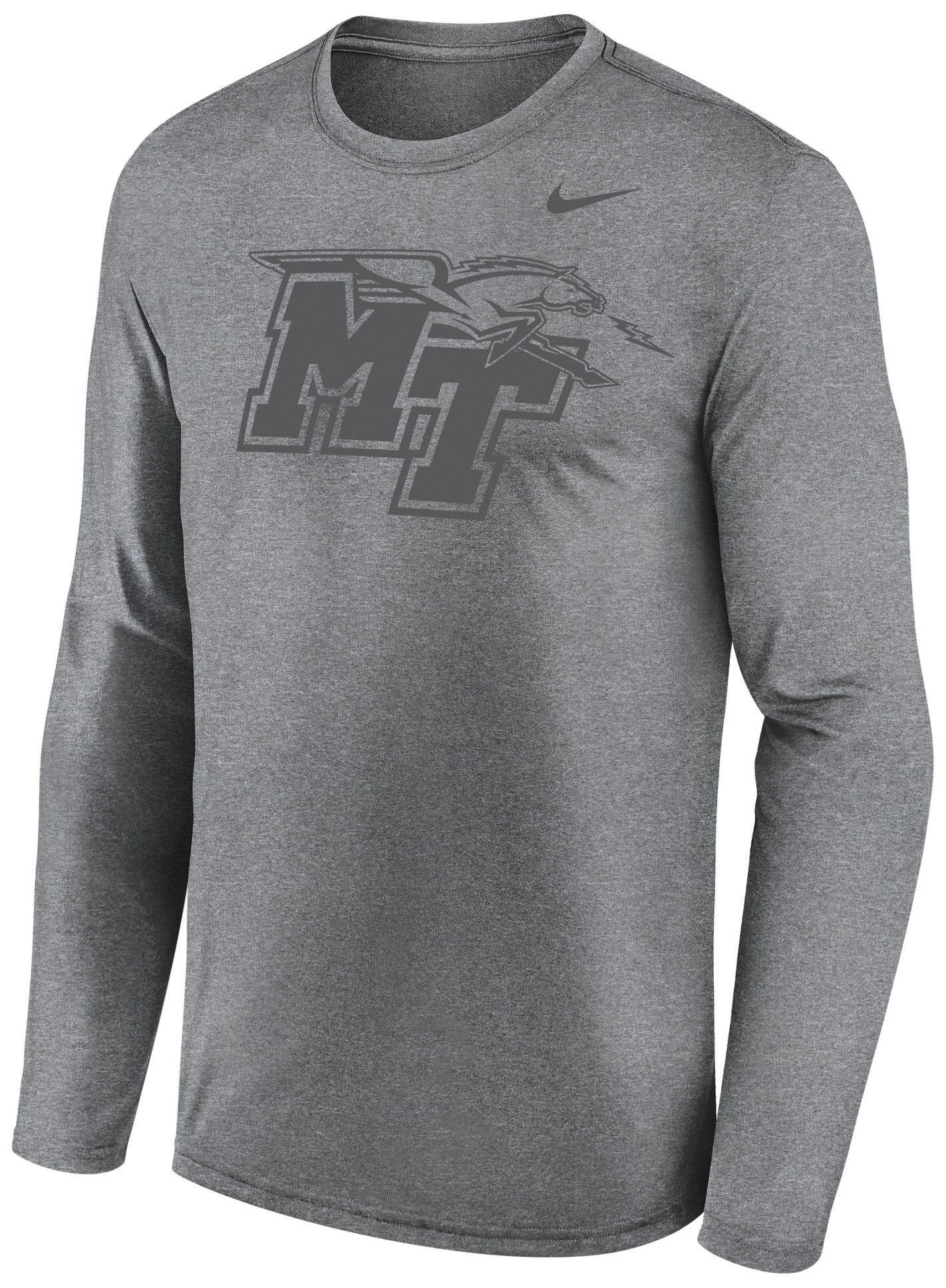 Nike Men's Middle Tennessee State Blue Raiders Gray Legend Long
