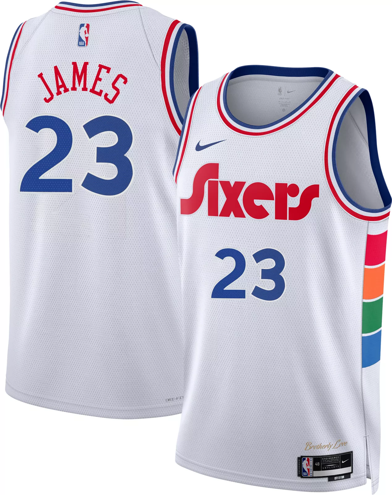Nike Adult 2024-25 City Edition Philadelphia 76ers LeBron James Swingman Jersey