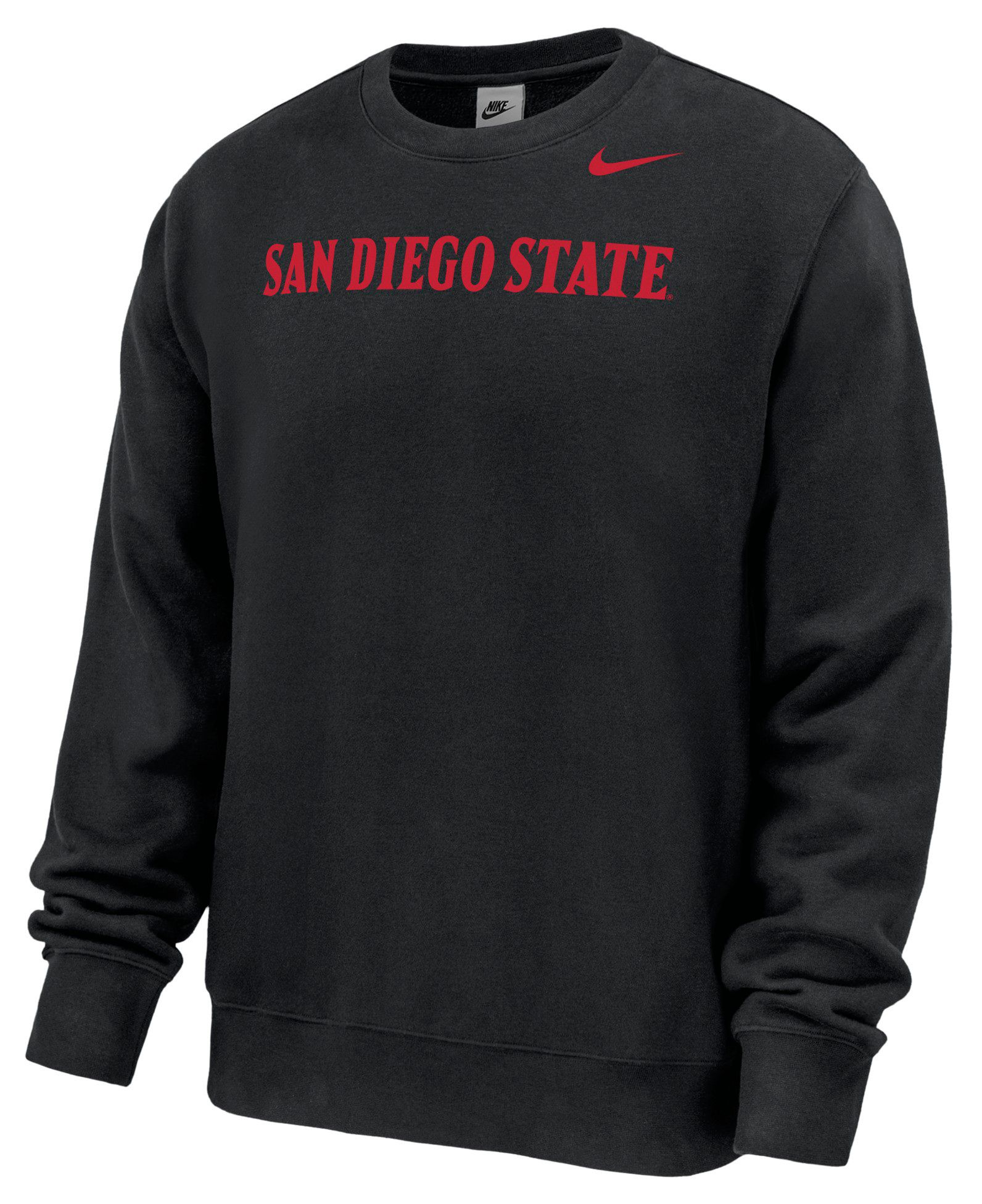 Nike Men's San Diego State Aztecs Wordmark Club Crewneck