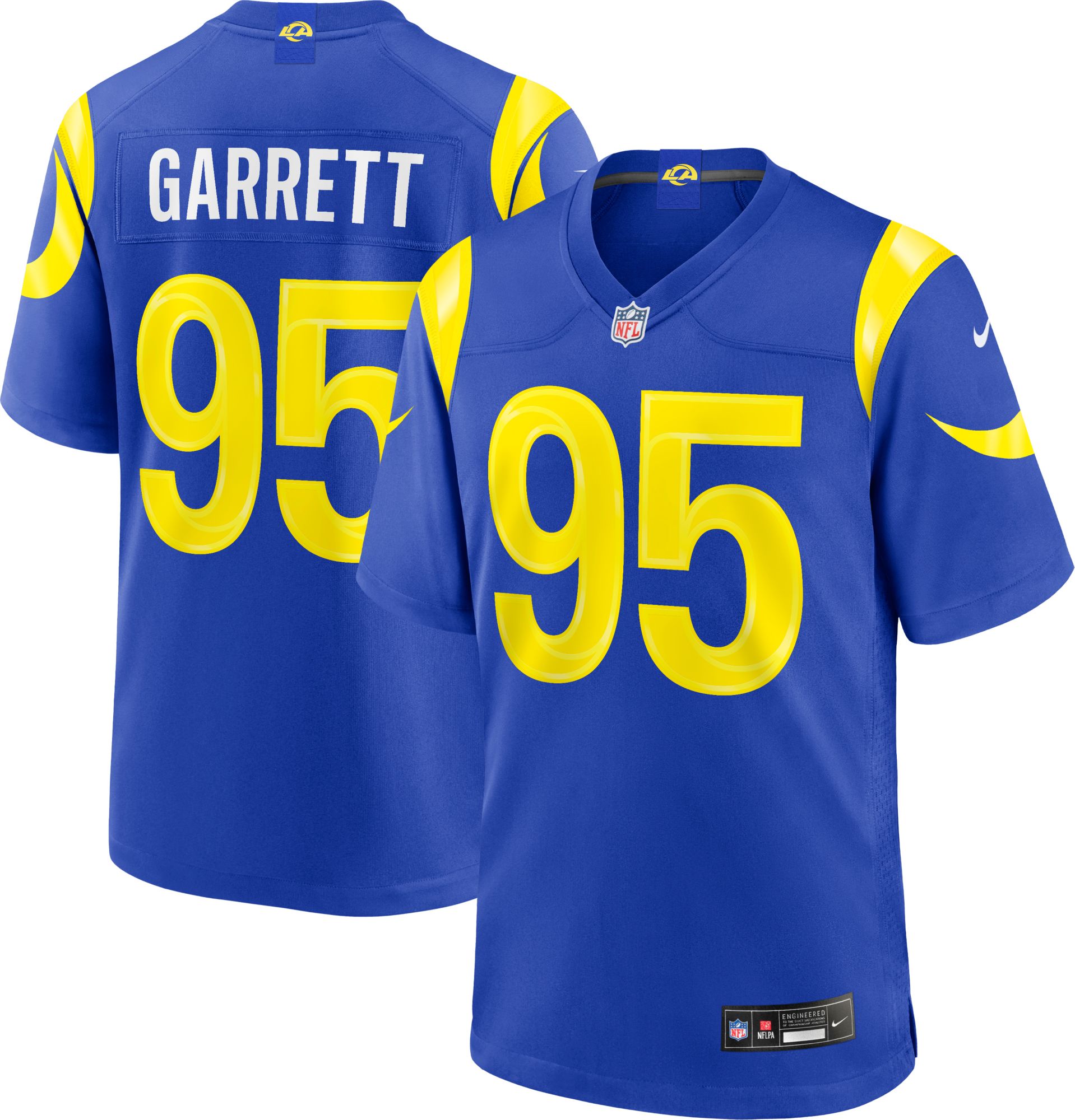 Nike Men's Los Angeles Rams Myles Garrett #95 Royal Game Jersey