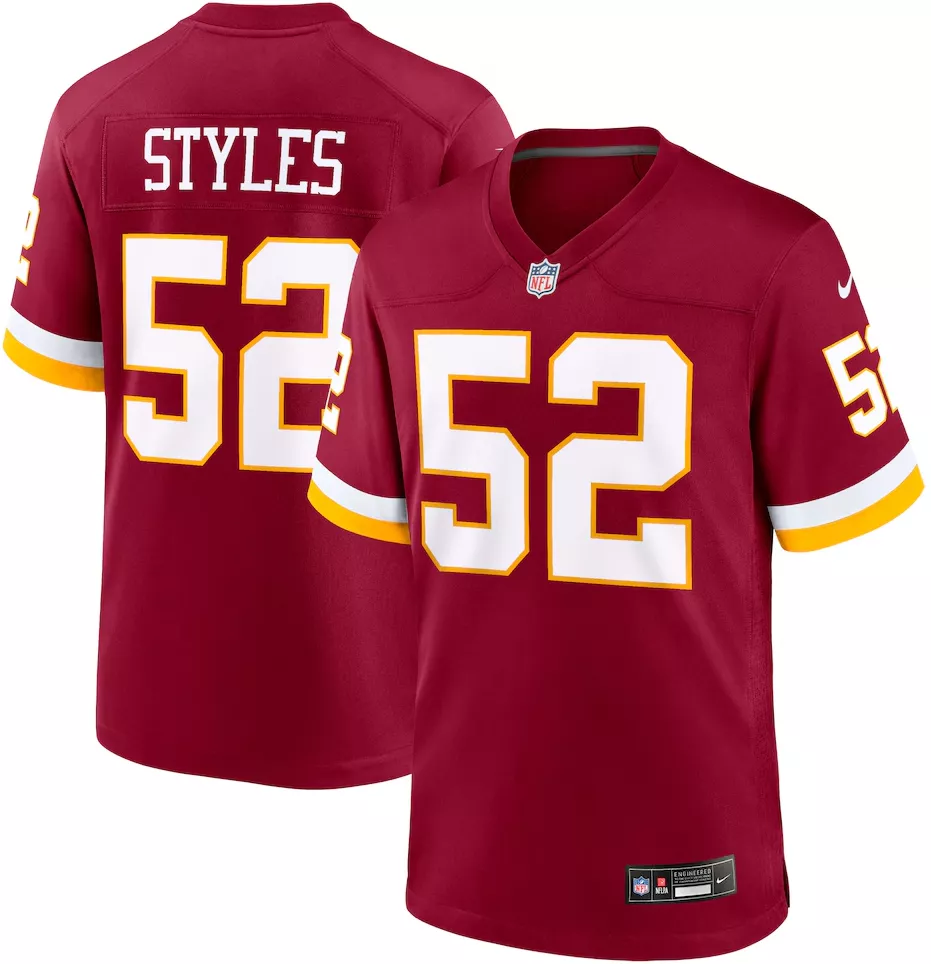 Nike Men's Washington Commanders Sonny Styles #52 Red Home Game Jersey