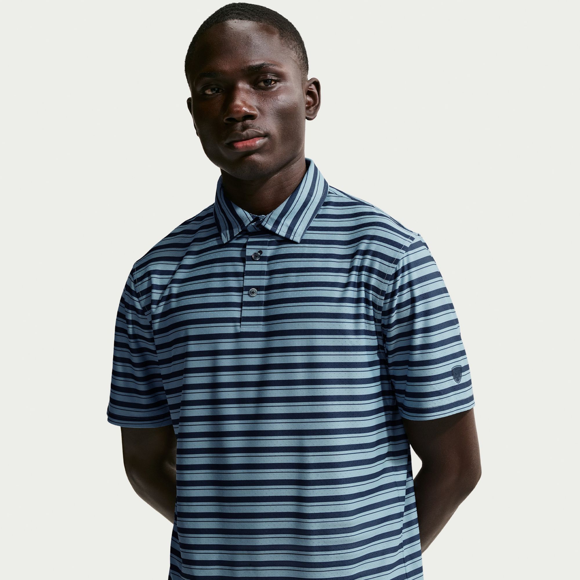 Nike Men's Tailored Performance Dri-FIT Stripe Short Sleeve Golf