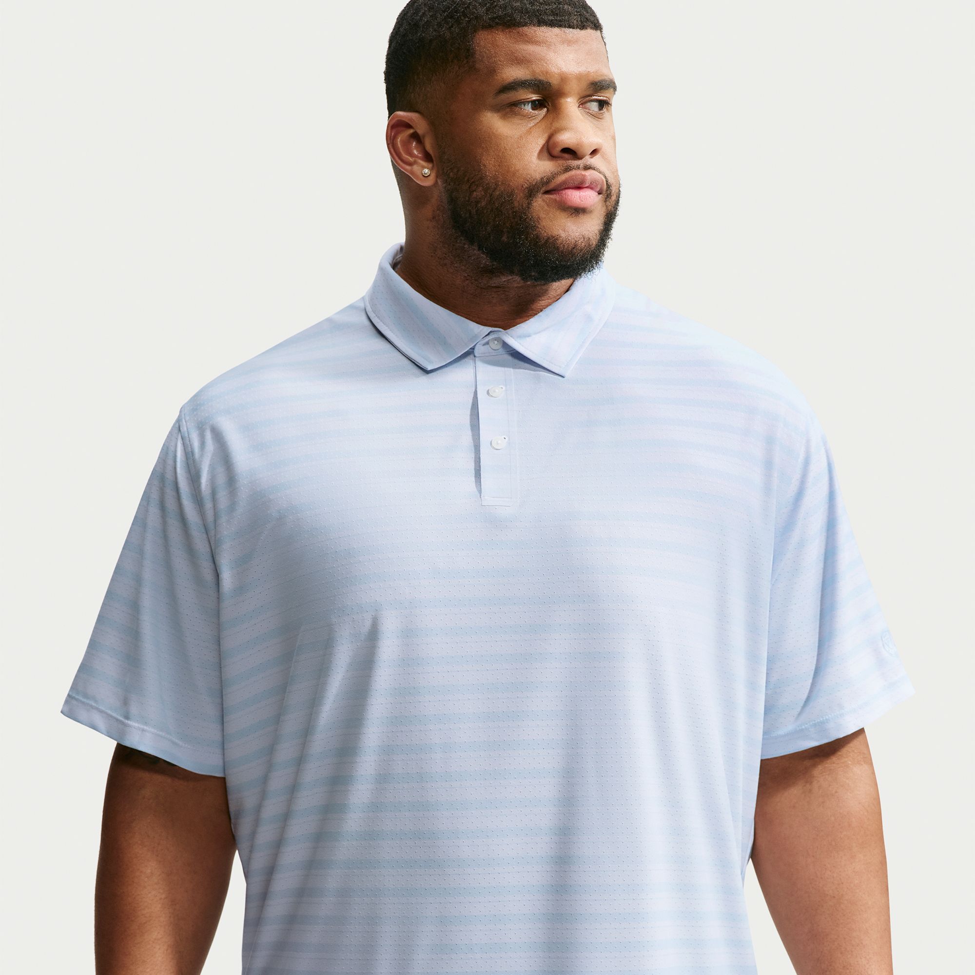 Nike Men's Tailored Performance Dri-FIT Stripe Short Sleeve Golf