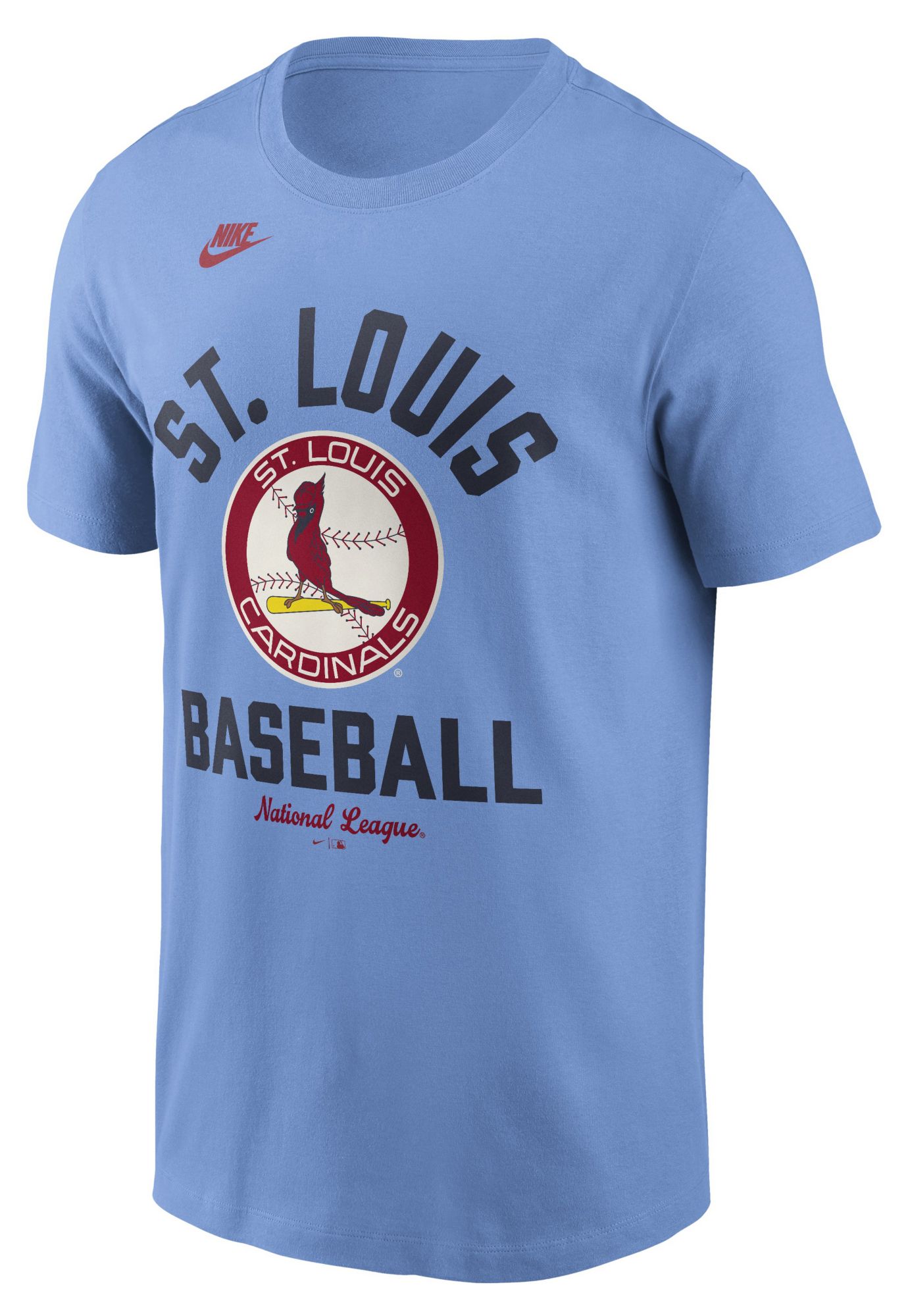 Nike Men's St. Louis Cardinals Blue Arch Logo Cooperstown T-Shirt