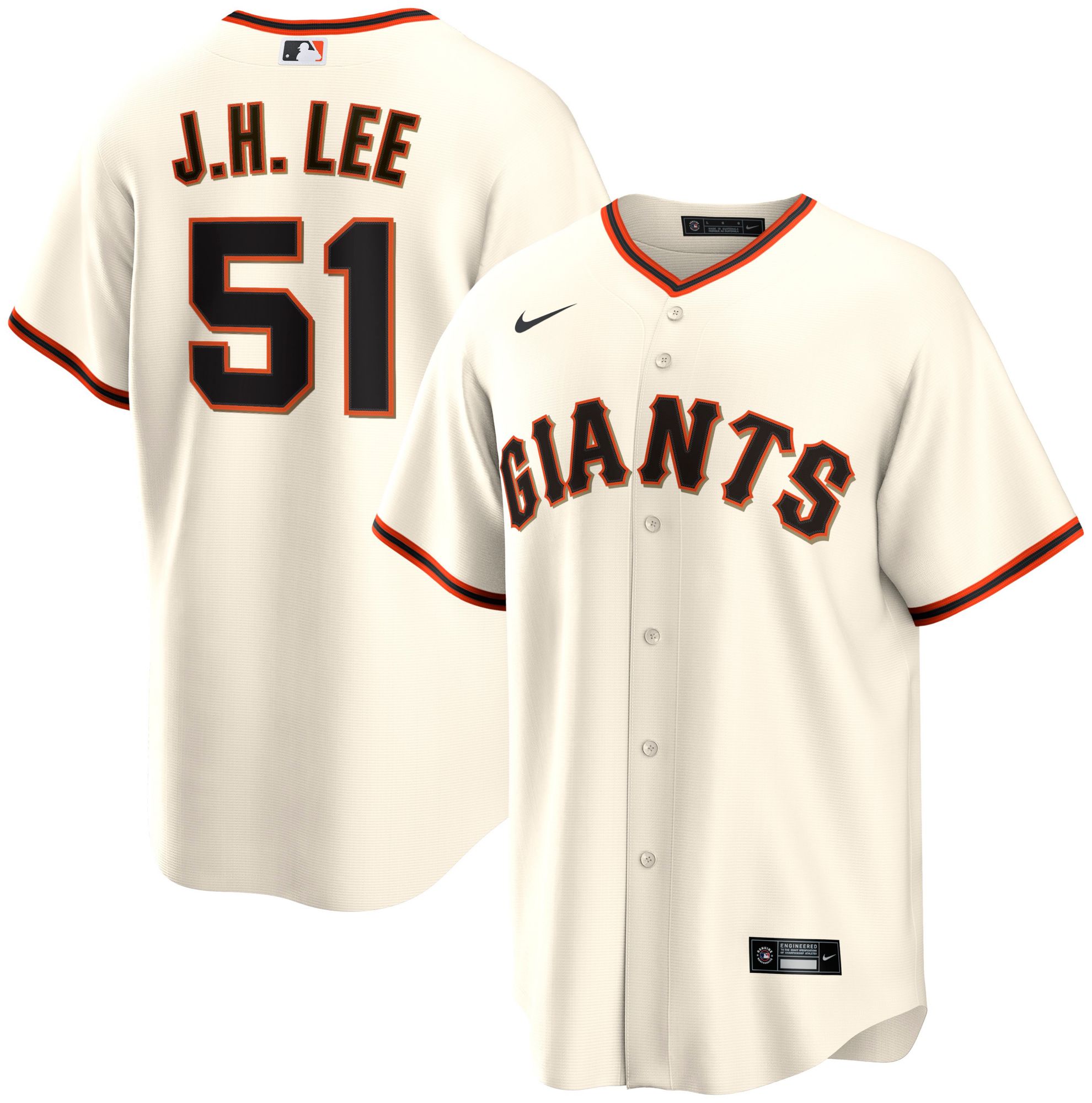 Nike Men's San Francisco Giants Jung Hoo Lee #51 Replica Home