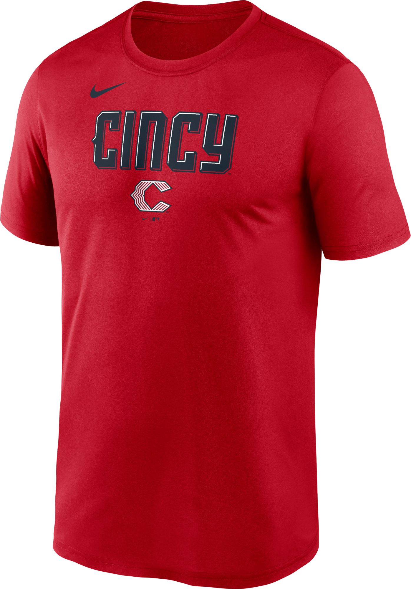 Nike ナダル　レッド Tシャツ ロゴ入り Nike Men's Cincinnati Reds 2026 City Connect Legend Script T-Shirt