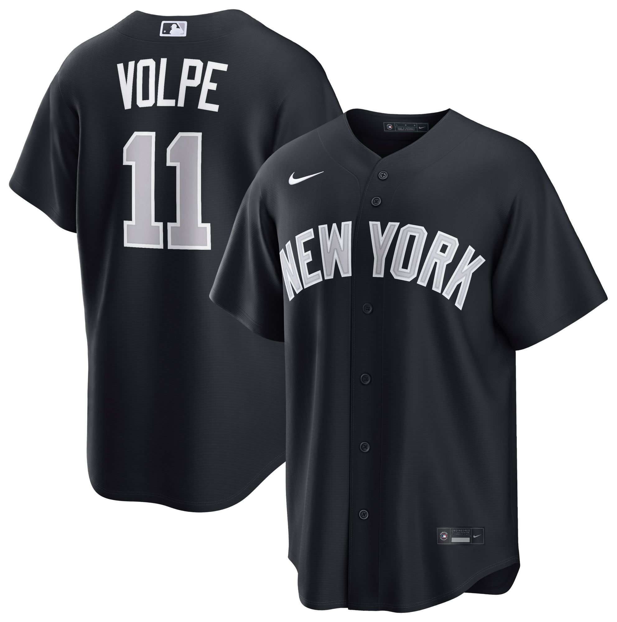 Nike Men's New York Yankees Blue Anthony Volpe #11 Alternate