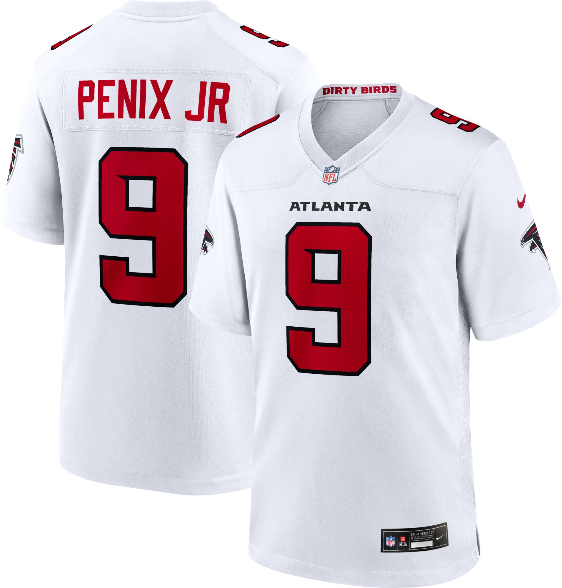 Nike Men's Atlanta Falcons White Michael Penix Jr. #9 Home Game