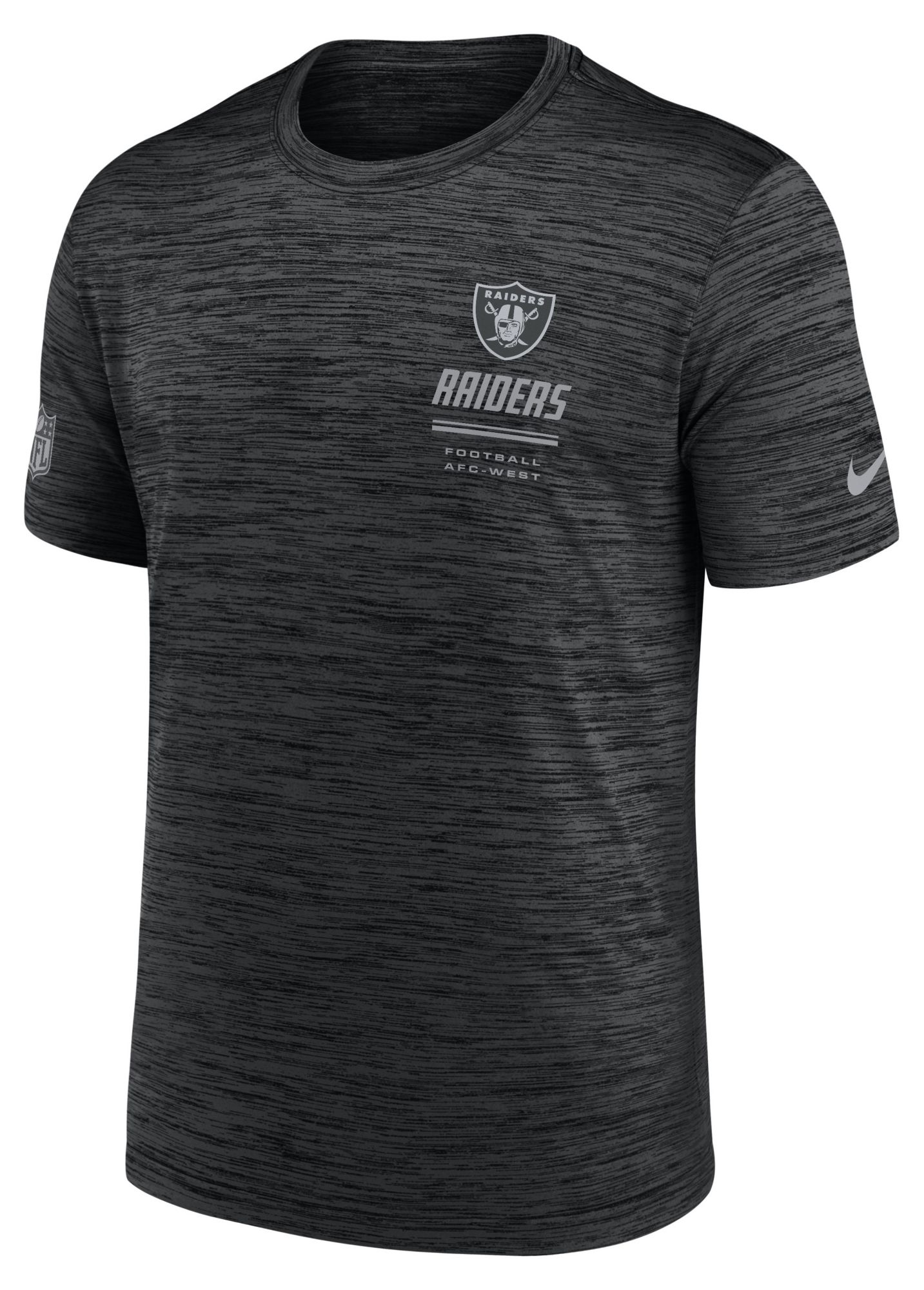 Nike Men's Las Vegas Raiders Black Sideline Velocity T-Shirt