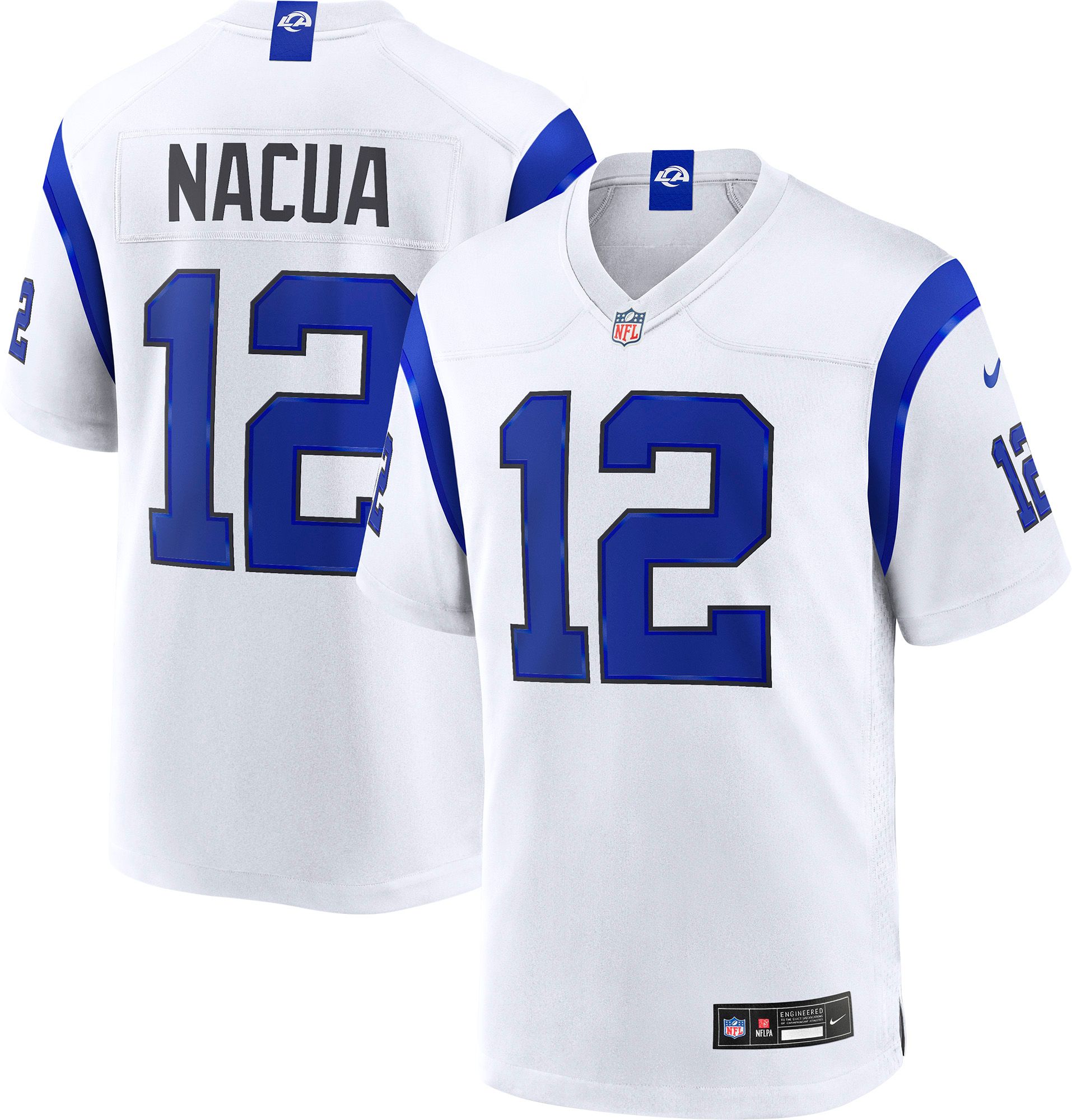 ロサンゼルス・ラムズPUKA NACUA ユニフォーム 12 NFL プカナクア Nike Men's Los Angeles Rams White Puka Nacua #12 Alternate Game