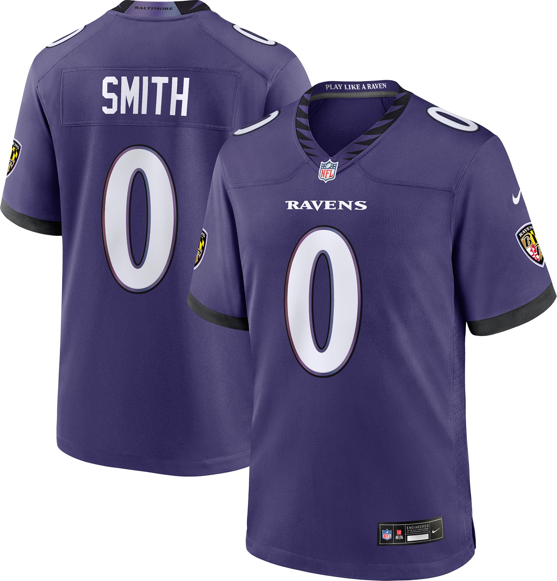 Nike Men's Baltimore Ravens Roquan Smith #0 Purple Home Game