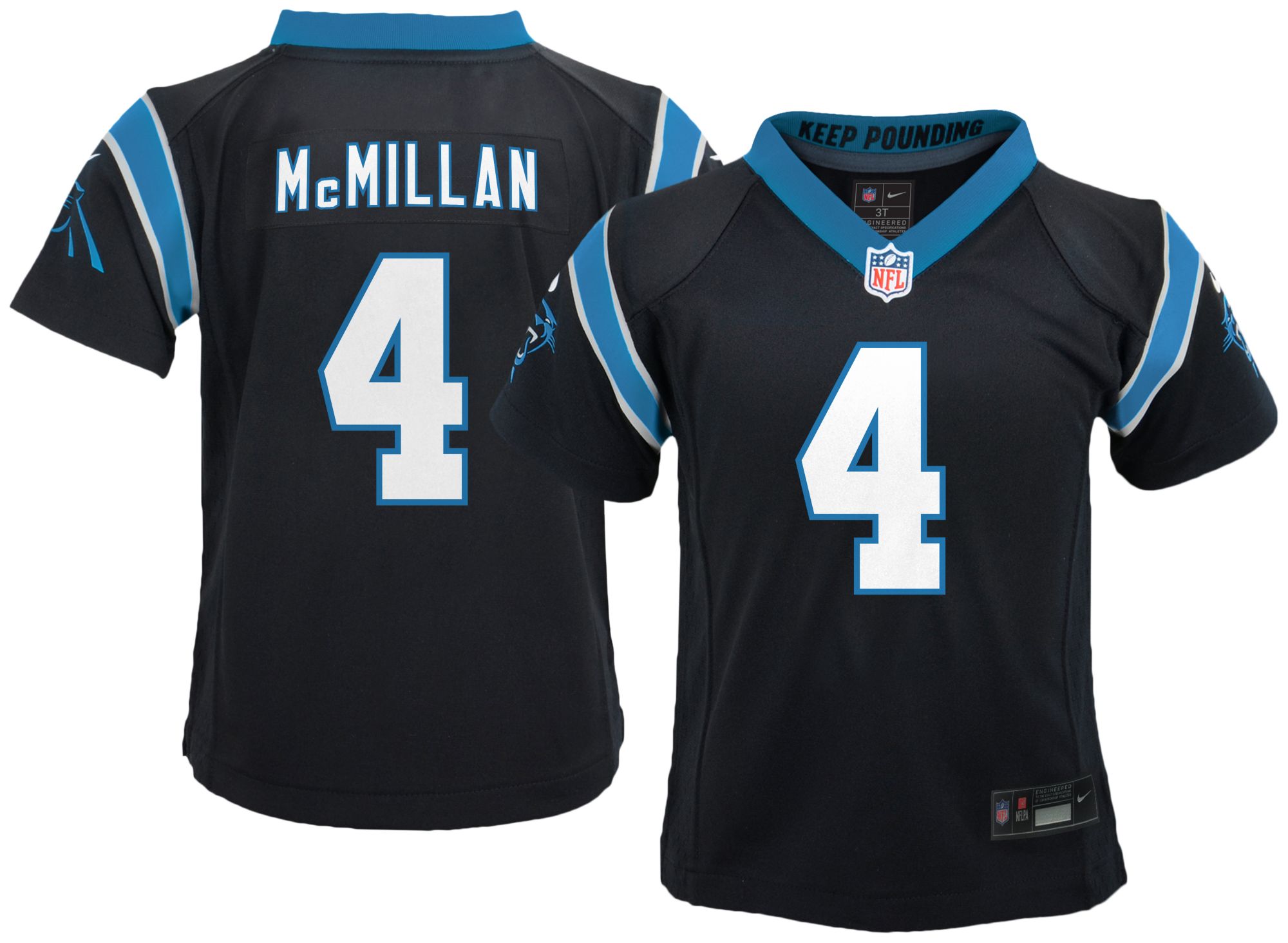 Nike Toddler Carolina Panthers Tetairoa McMillan #4 Black Home