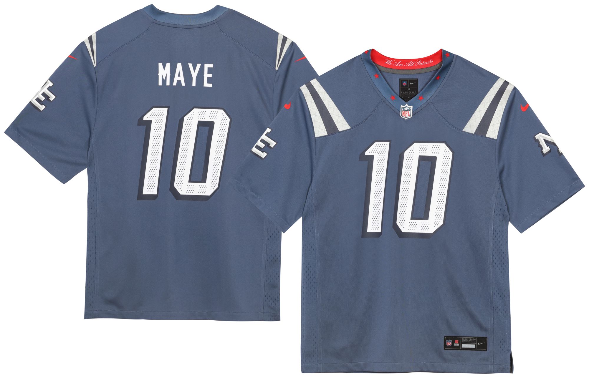 ニューイングランド•ペイトリオッツ　ドレイク•メイ　ユニフォーム　Ｌサイズ　新品 Nike Toddler New England Patriots Drake Maye #10 Blue Rivals