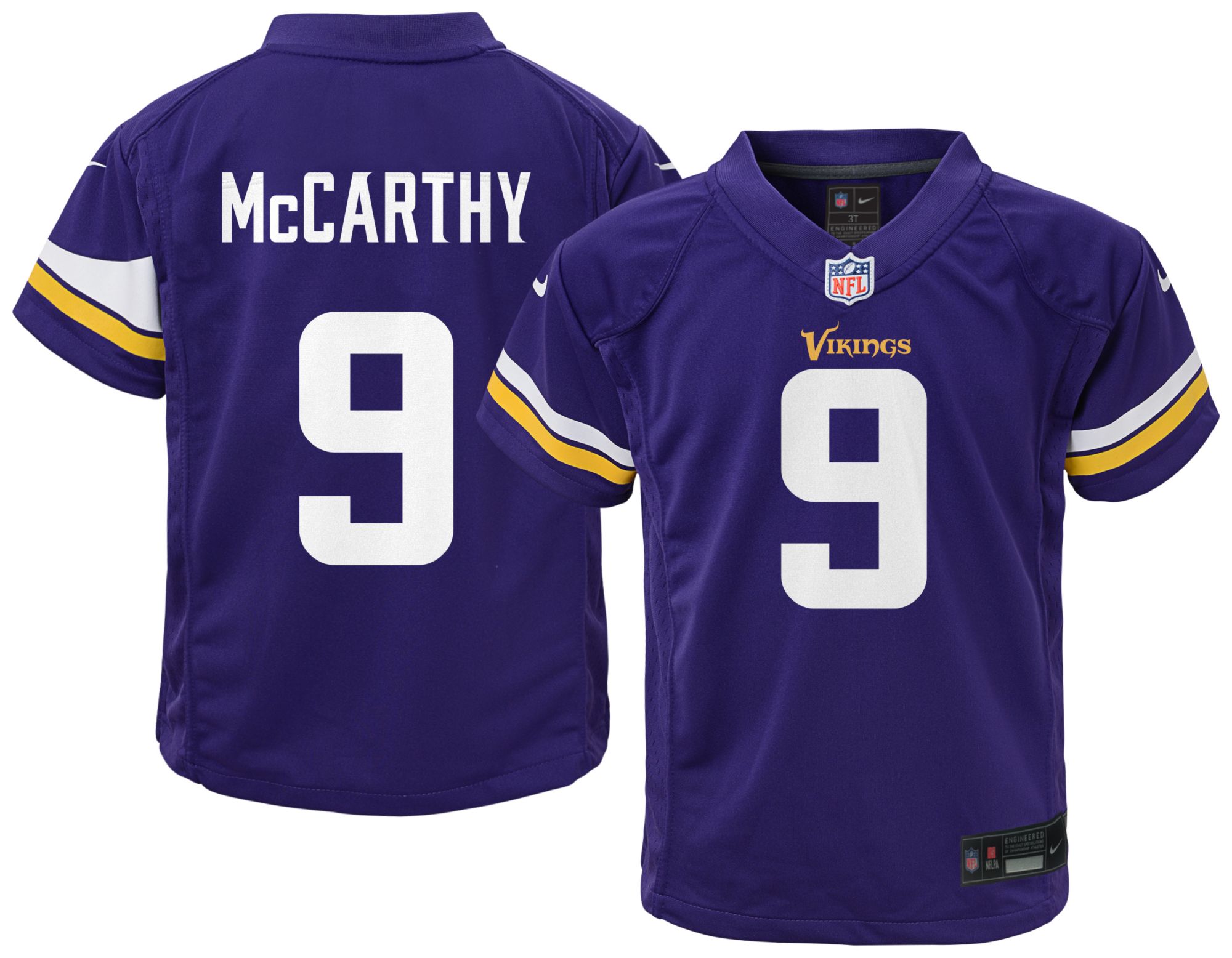 Nike Toddler Minnesota Vikings J.J. McCarthy #9 Purple Home Game