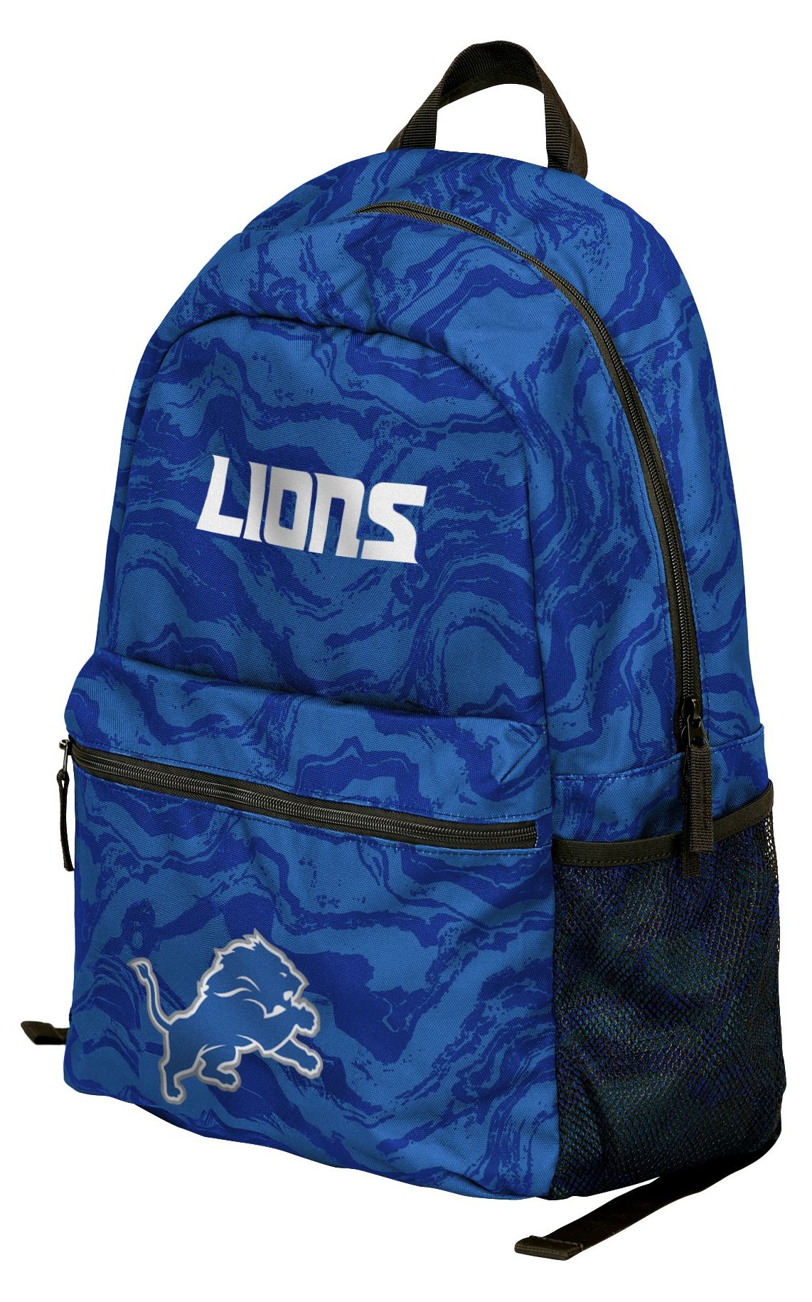 detroit lions nike backpack Zubaz X FOCO NFL 2 Color Zebra Collab Printed Show your team spirit with this versatile backpack that features a spacious main compartment for tablets Detroit Lions 19" Laptop Travel