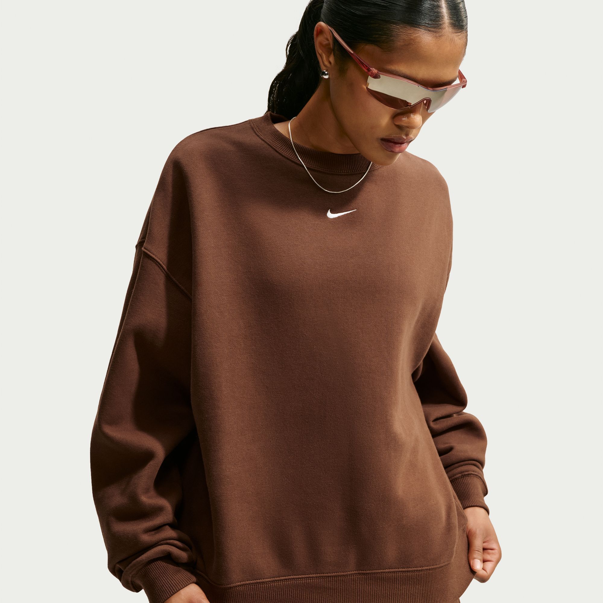 Nike Women's Studio Fleece Oversized Crew | Dick's Sporting Goods