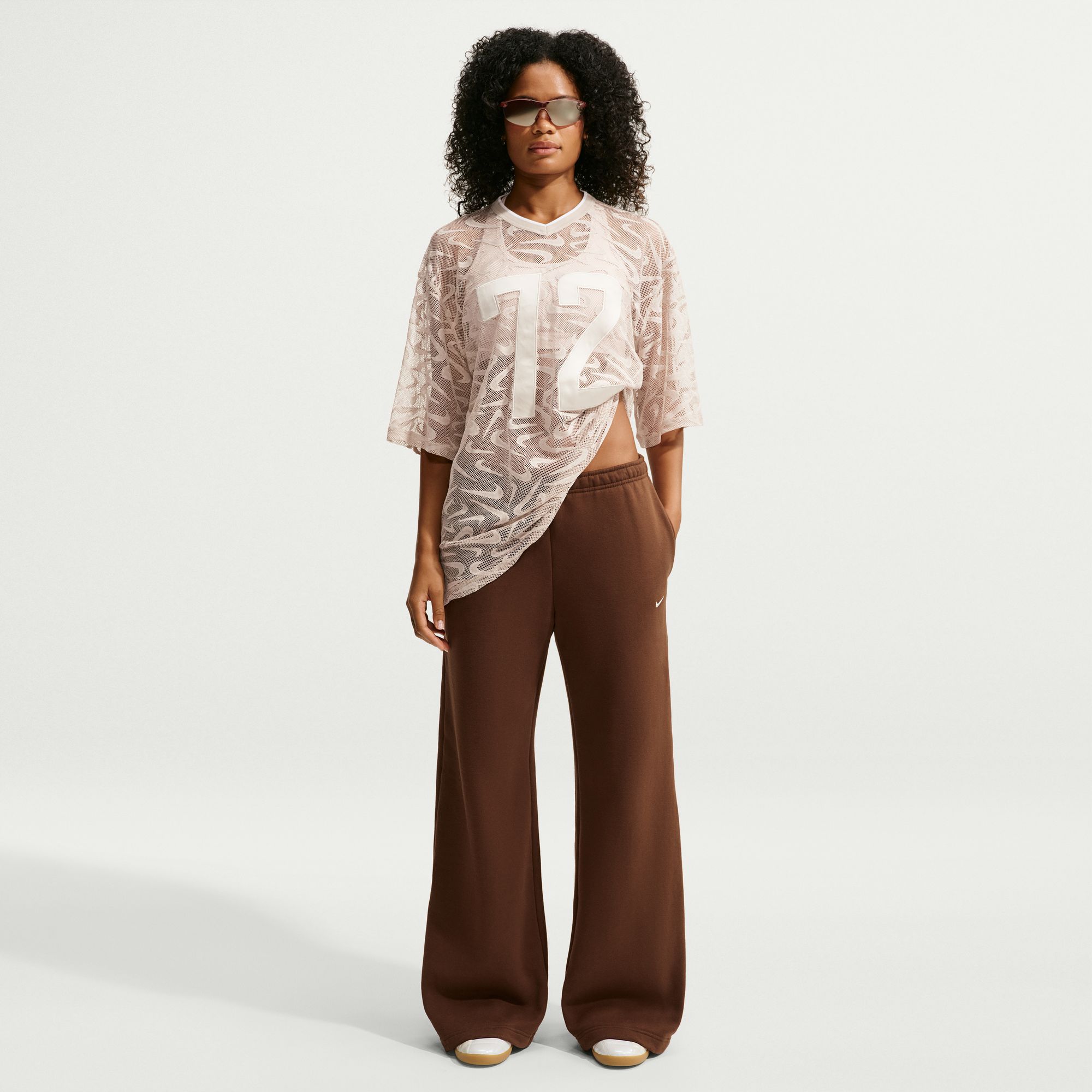 Nike Women's Studio Fleece Medium Weight Wide-Leg Pants | Dick's