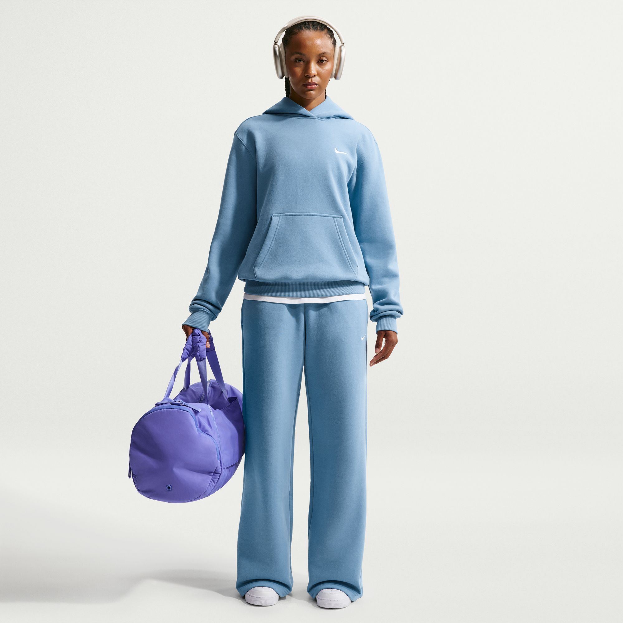 Nike Women's Studio Fleece Medium Weight Wide-Leg Pants | Dick's