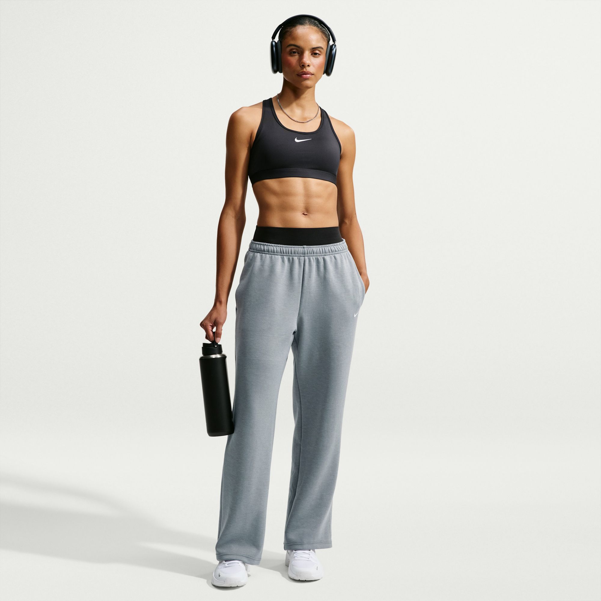 Nike Women's Studio Fleece Sport Dri-FIT Open-Hem Pants | Dick's