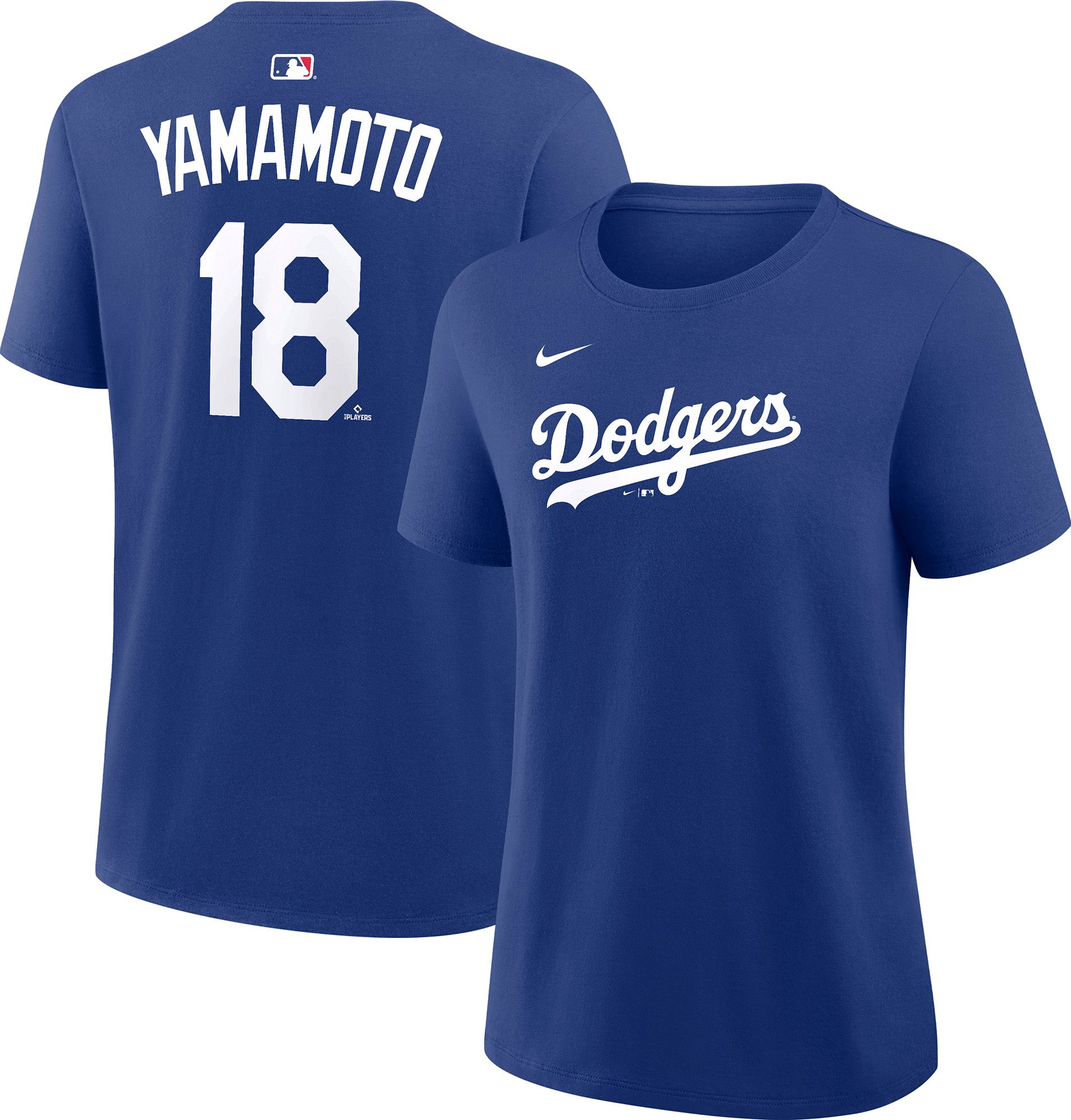 Nike Women's Los Angeles Dodgers Blue Yoshinobu Yamamoto #18 T