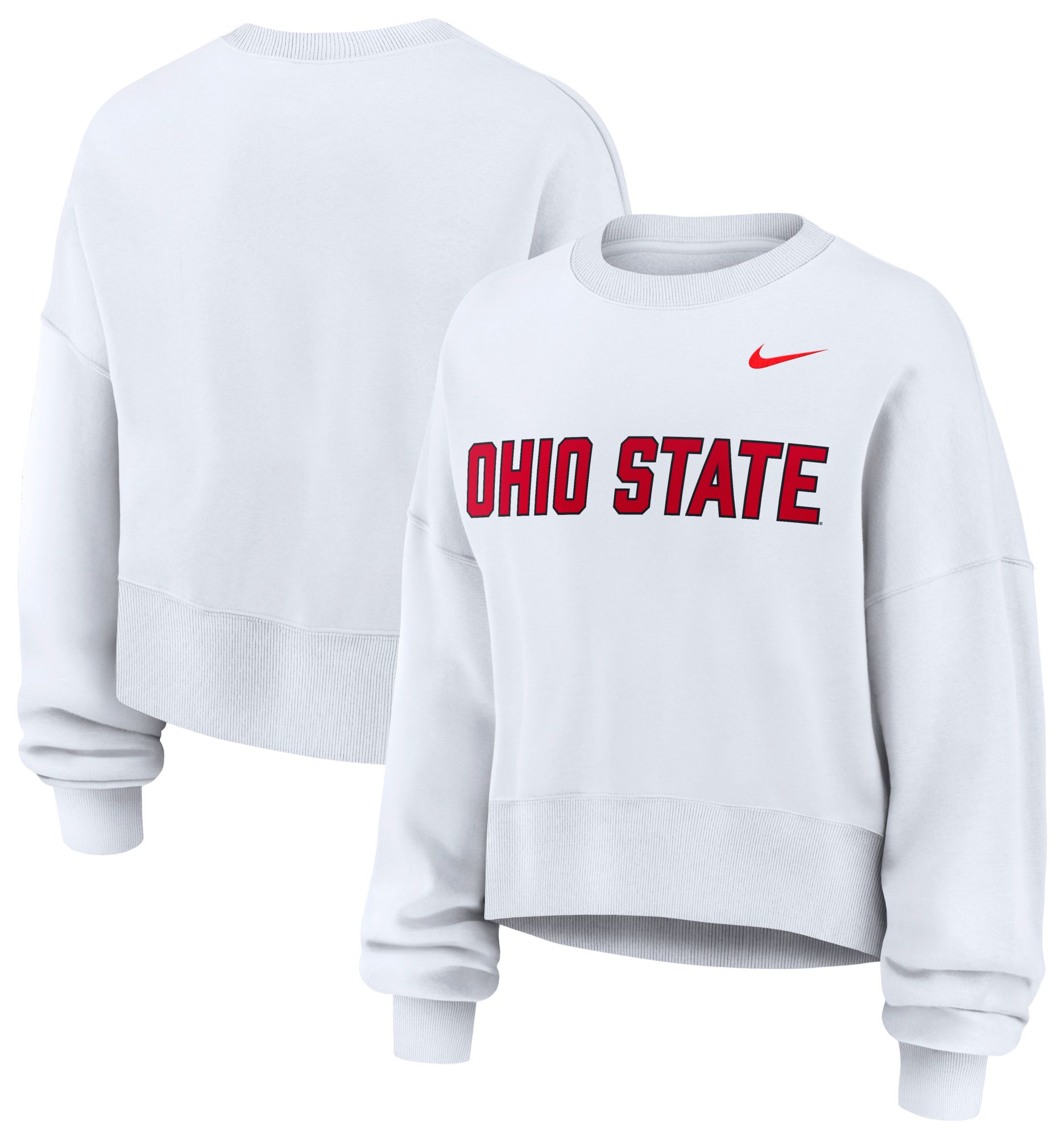 Nike Women's Ohio State Buckeyes Phoenix Crewneck Sweatshirt