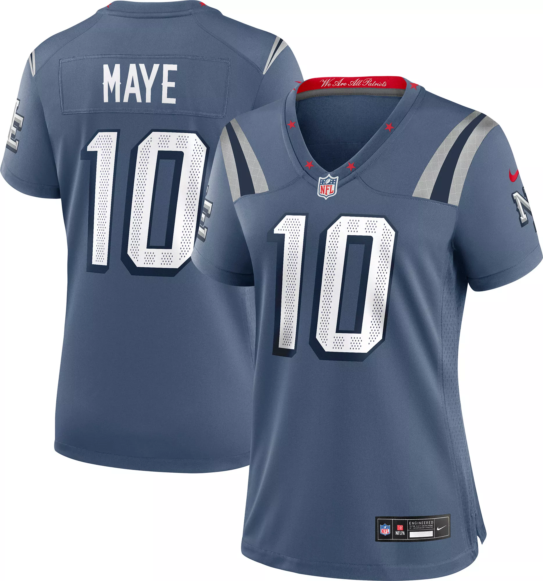 Nike Women's New England Patriots Drake Maye #10 NFL Rivalries Game Jersey
