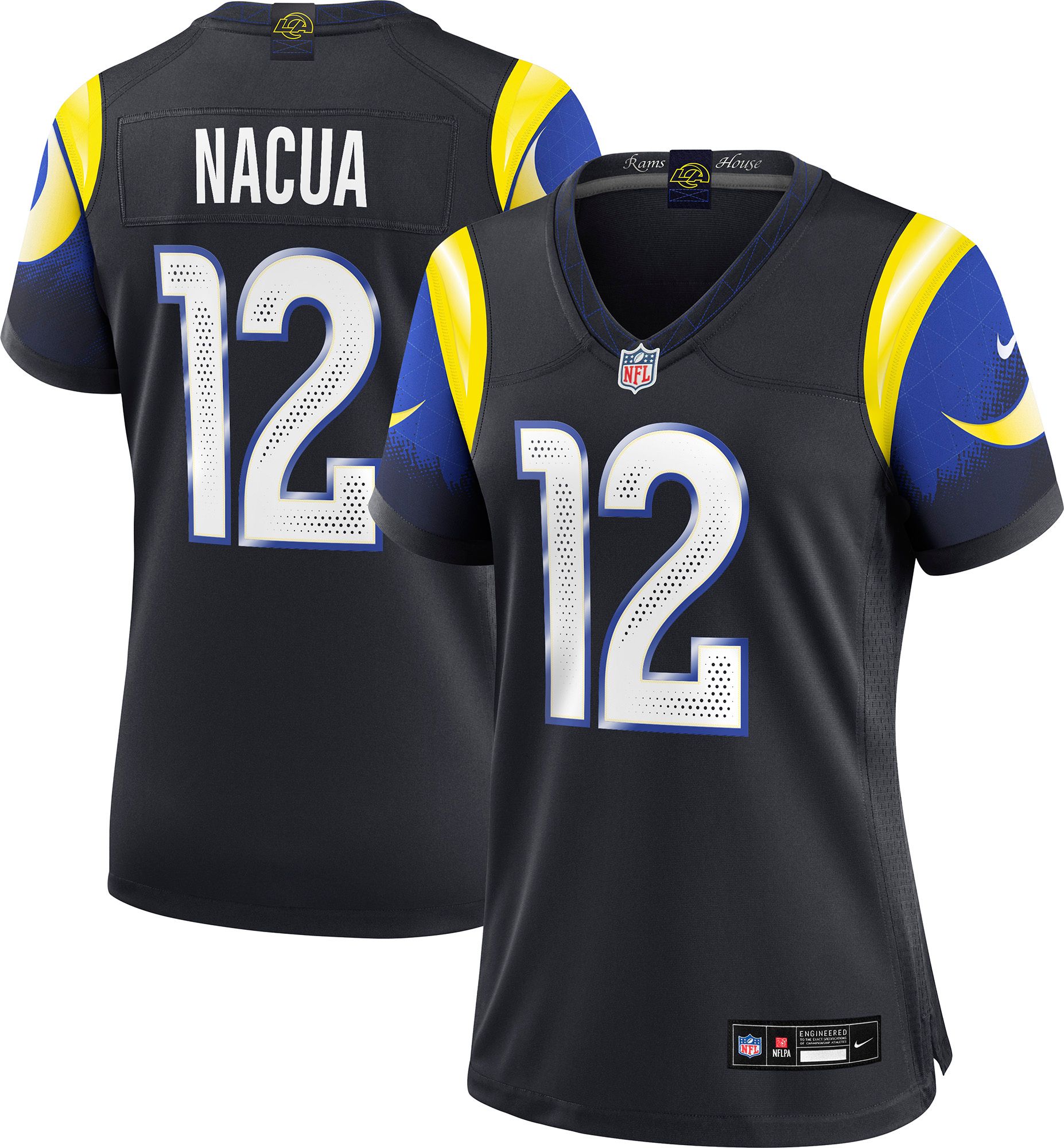 ララジェル15セット Nike Women's Los Angeles Rams Puka Nacua #12 NFL Rivalries Game