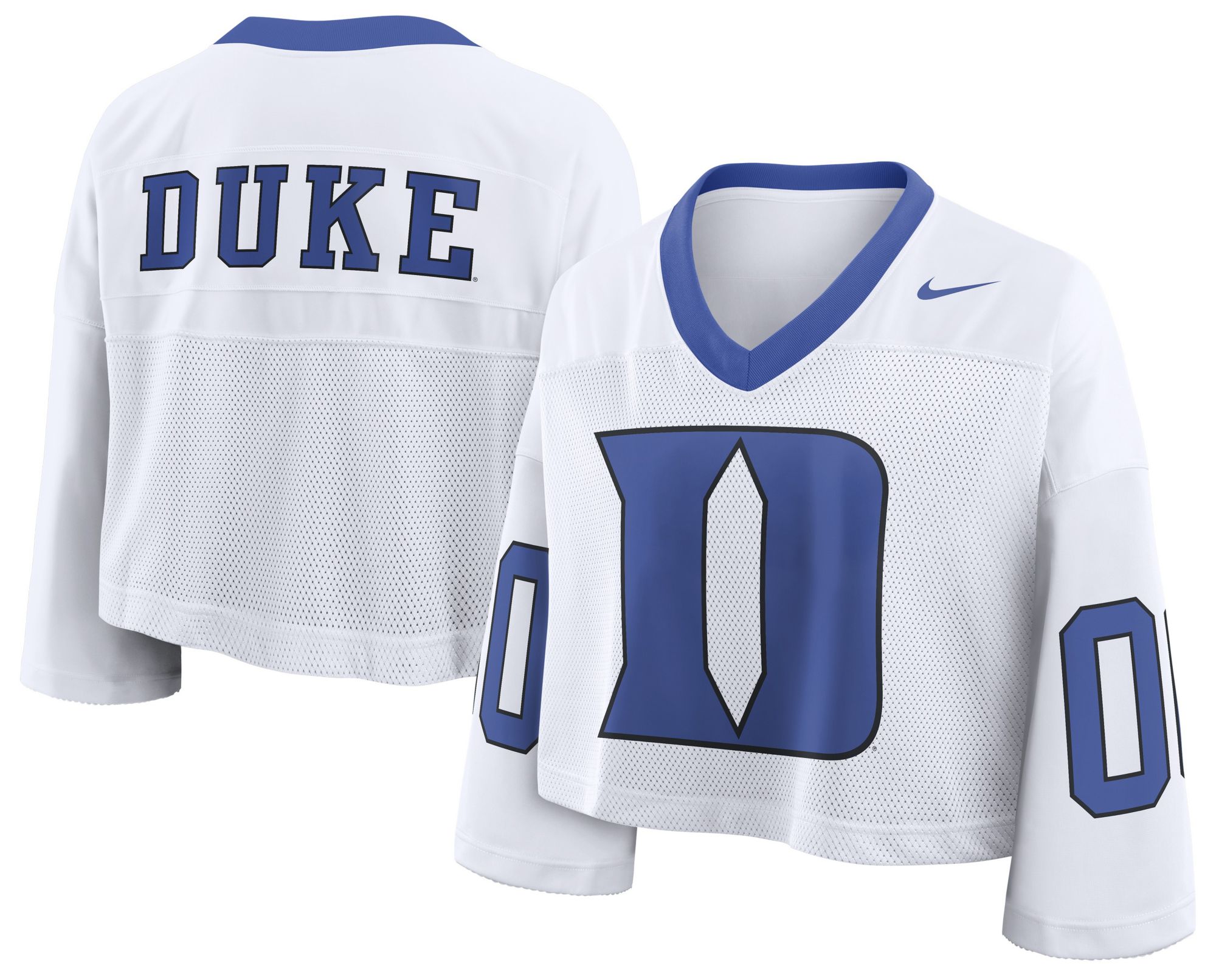 Nike Women's Duke Blue Devils White Fashion Football Jersey