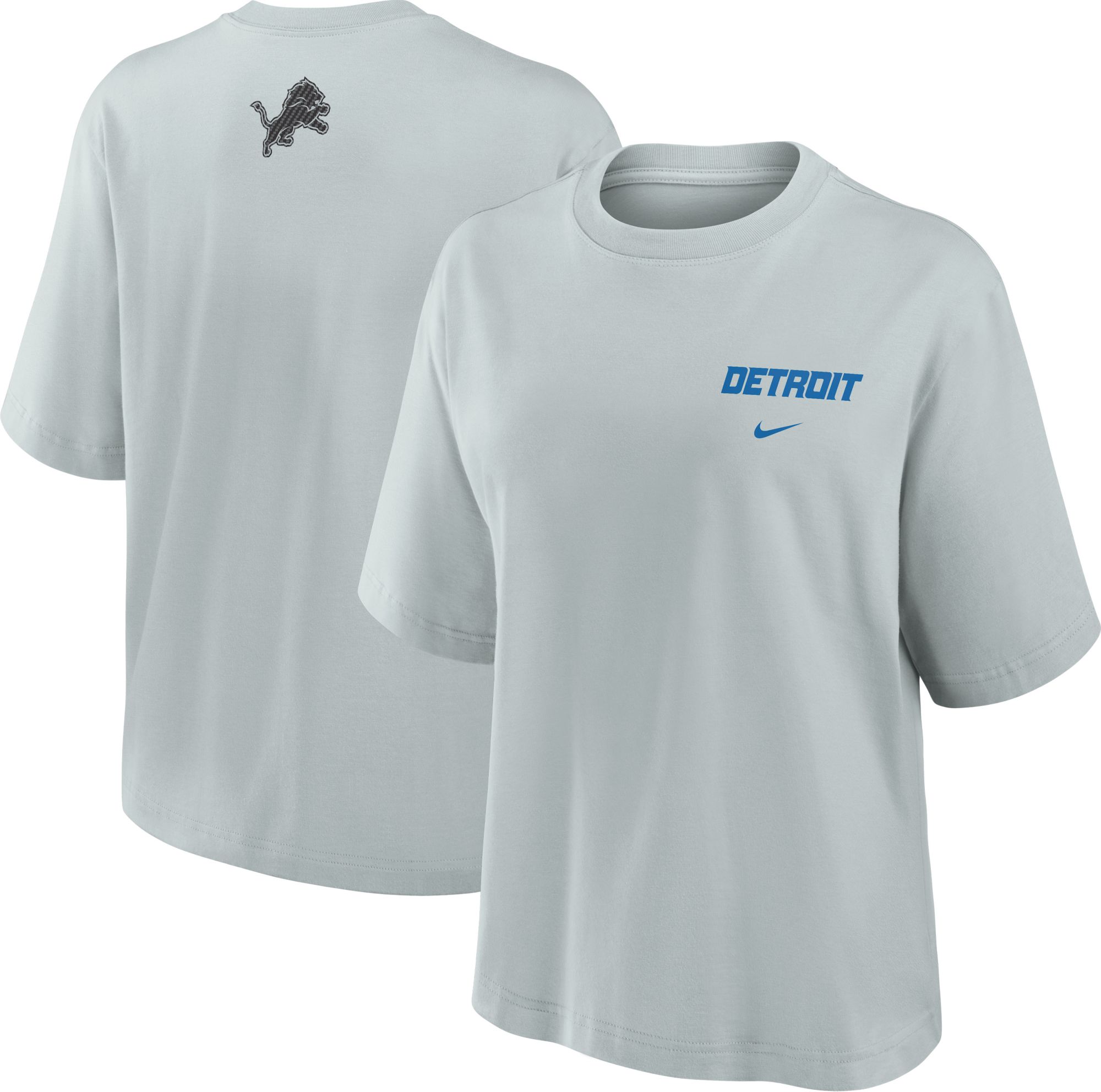 NIKE Lions Vネック プルオーバー XXL 94 Nike Women's Detroit Lions NFL Rivalries Velocity Boxy T-Shirt