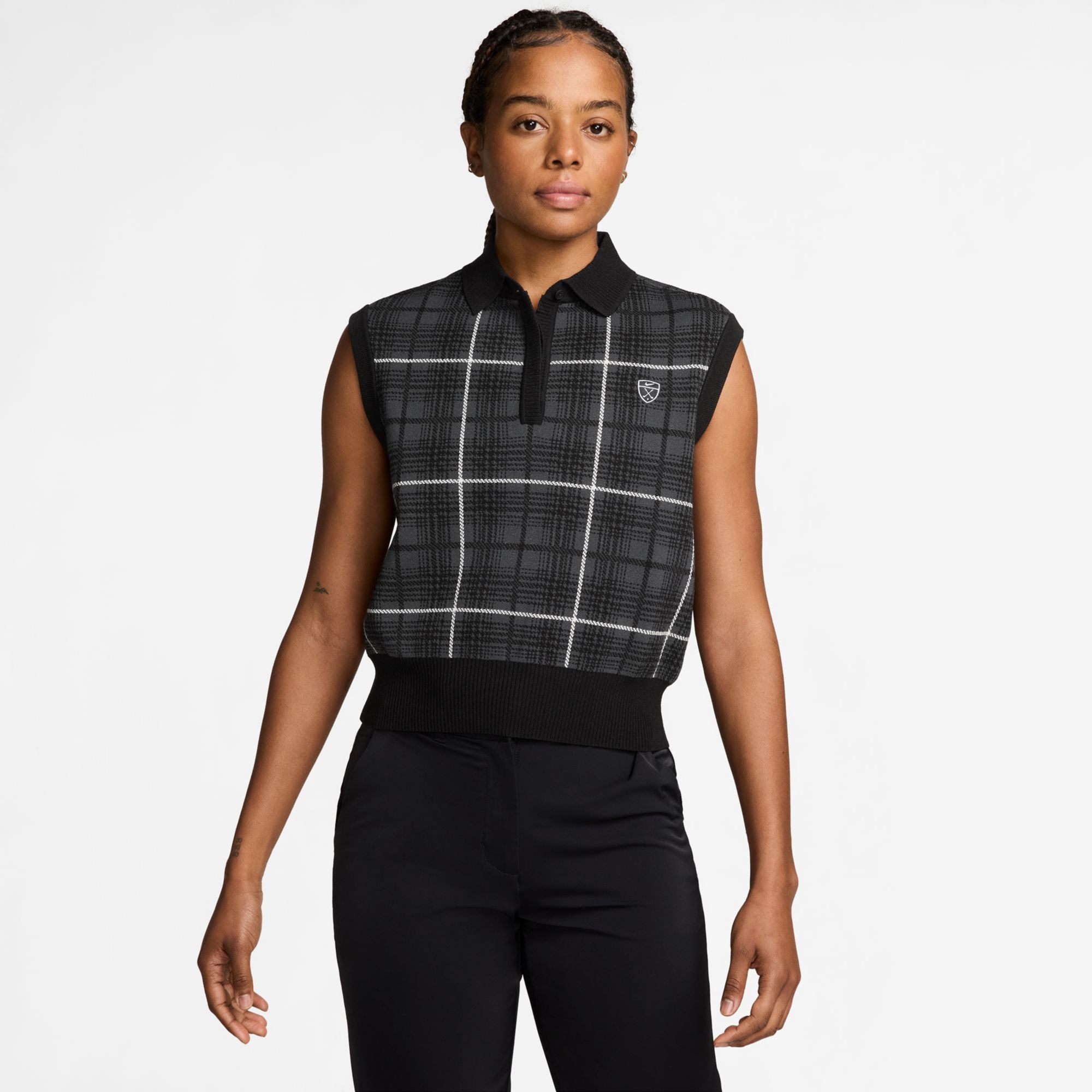 Nike Women's Fairway Fresh Plaid Golf Sweater Vest | Dick's