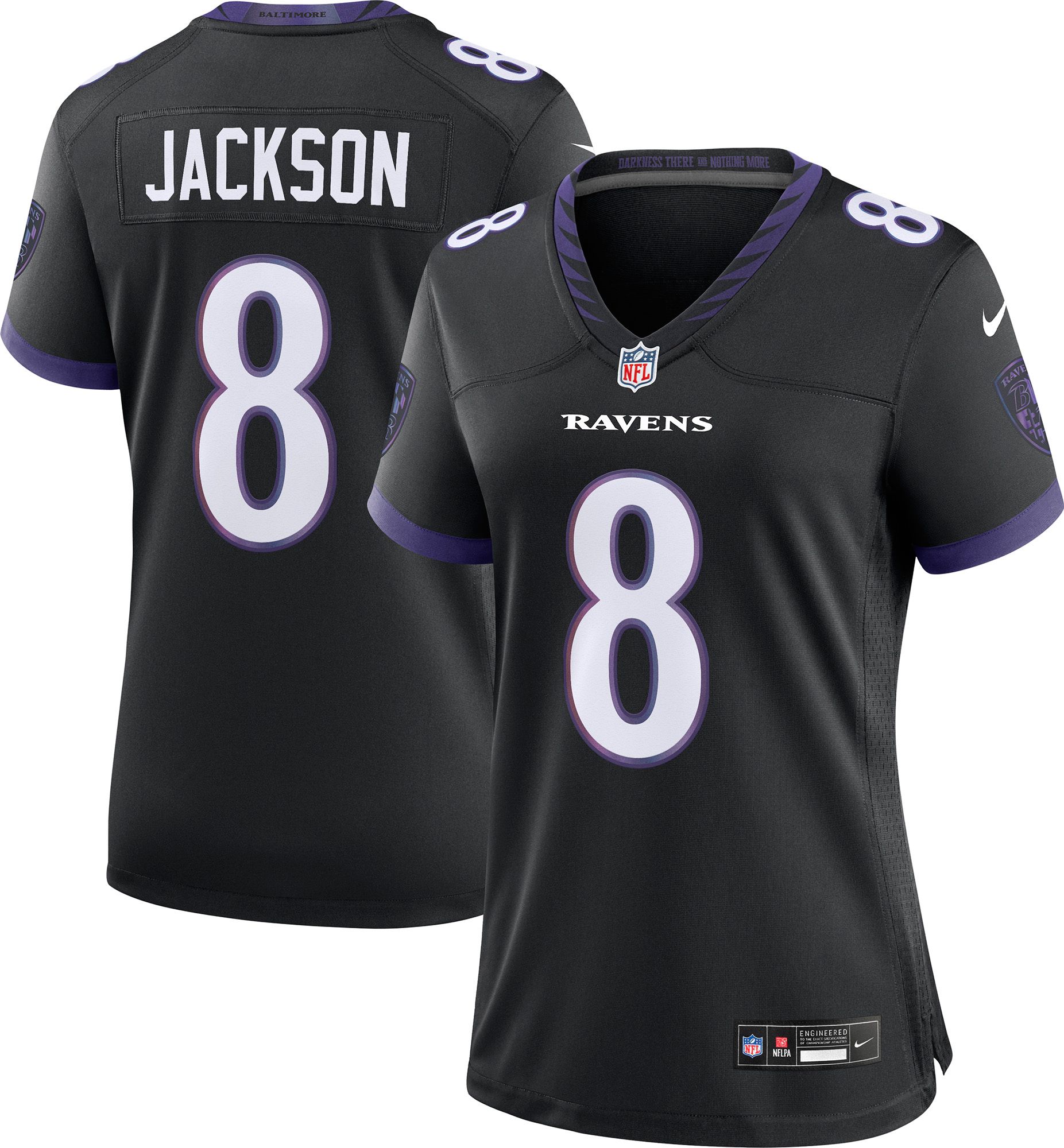 Nike Women's Baltimore Ravens Lamar Jackson #8 Black Alternate