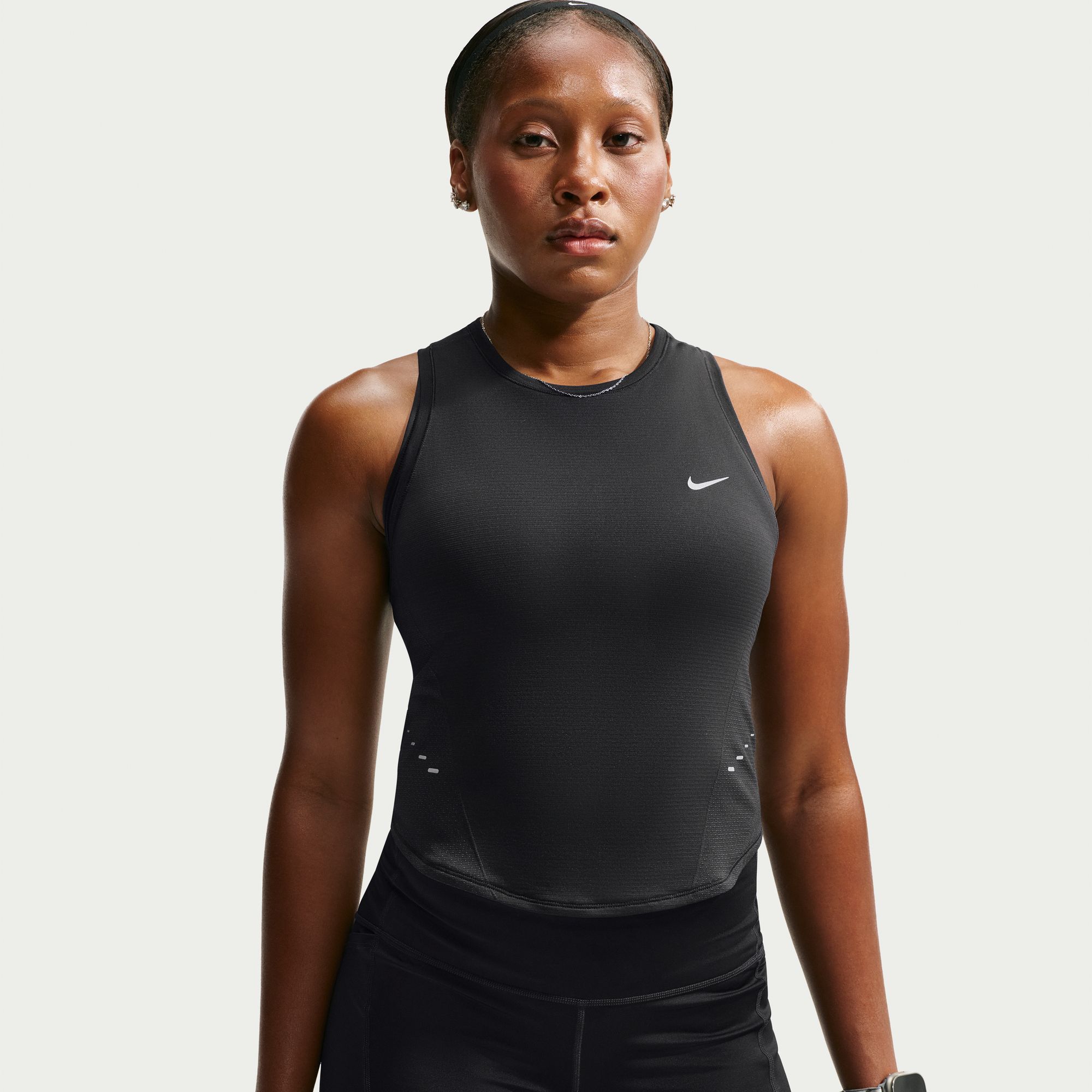 Nike Women's Swift Dri-FIT Seamless Cropped Running Tank Top