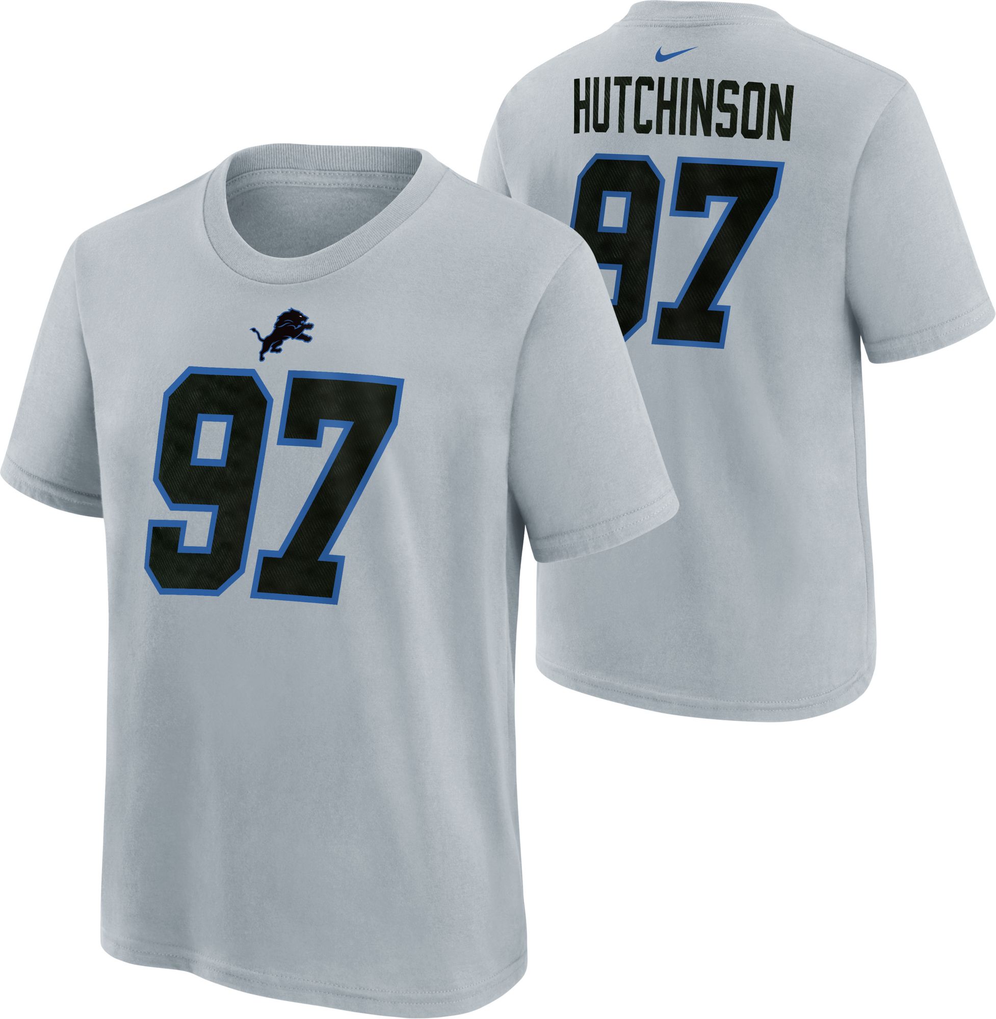 7番 ユニフォーム-003 Nike Youth Detroit Lions Aidan Hutchinson NFL Rivalries T-Shirt