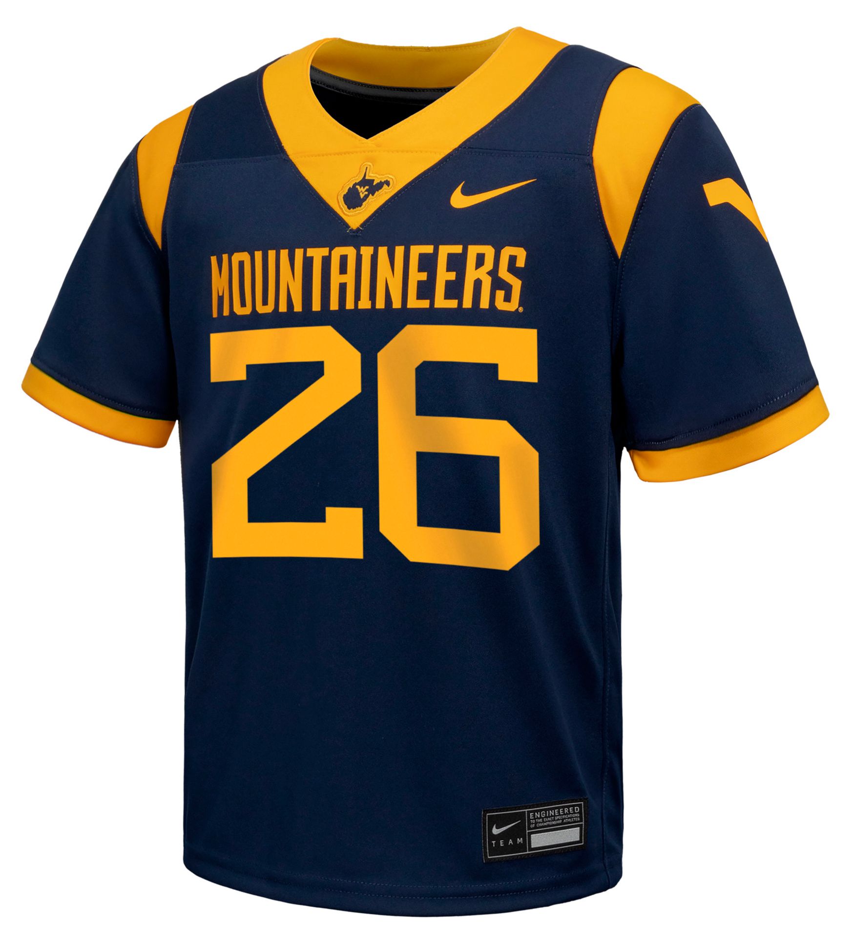 Nike Youth West Virginia Mountaineers Navy Home Swingman Jersey
