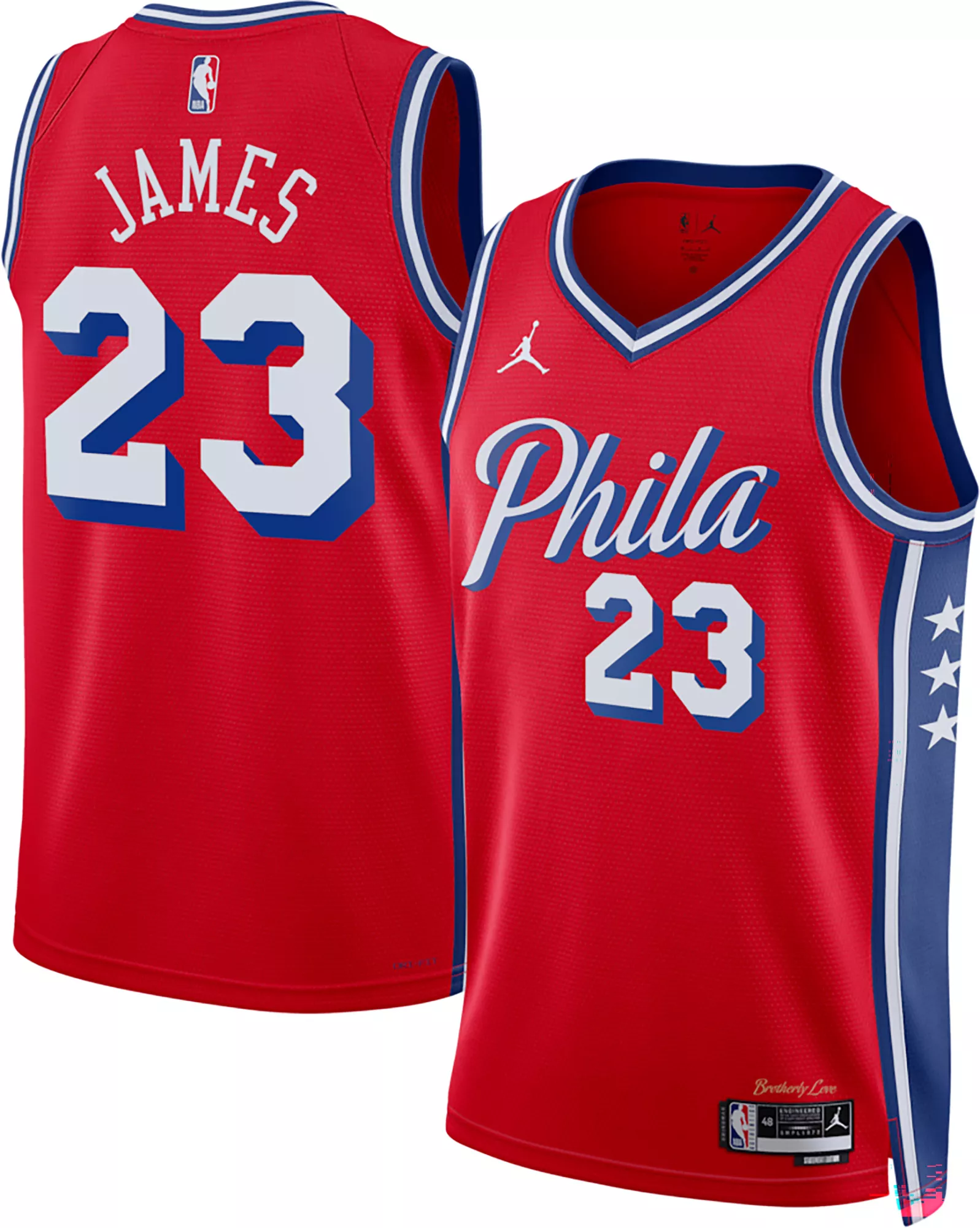 Jordan Youth Philadelphia 76ers LeBron James #23 Swingman Statement Jersey